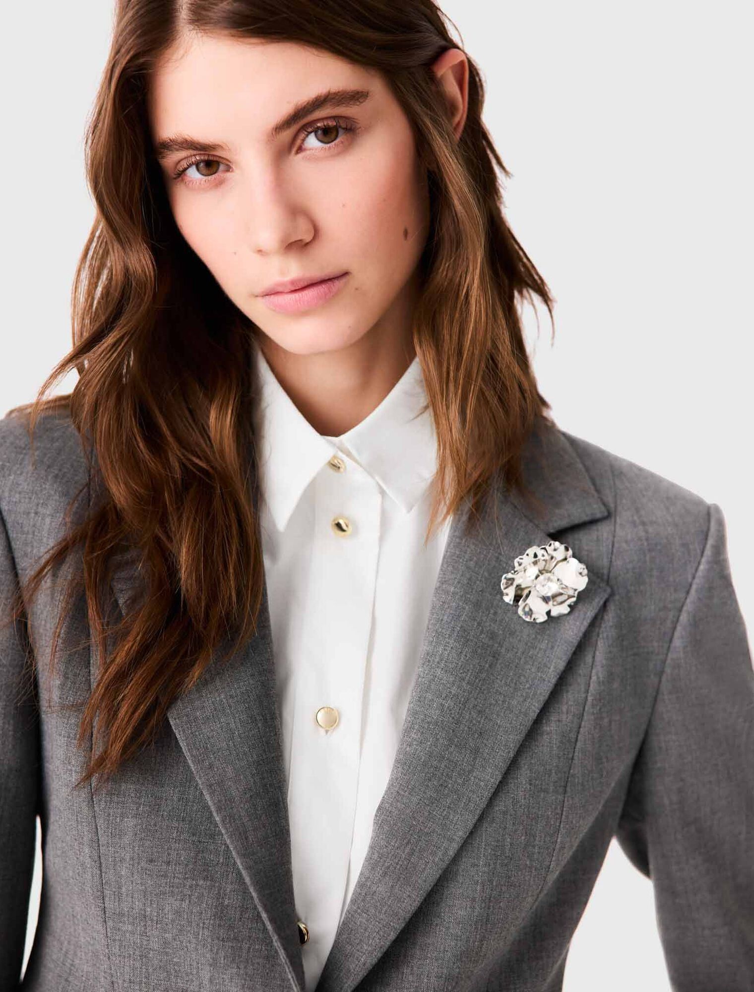 Maje - Áo blazer Bar dáng ngắn