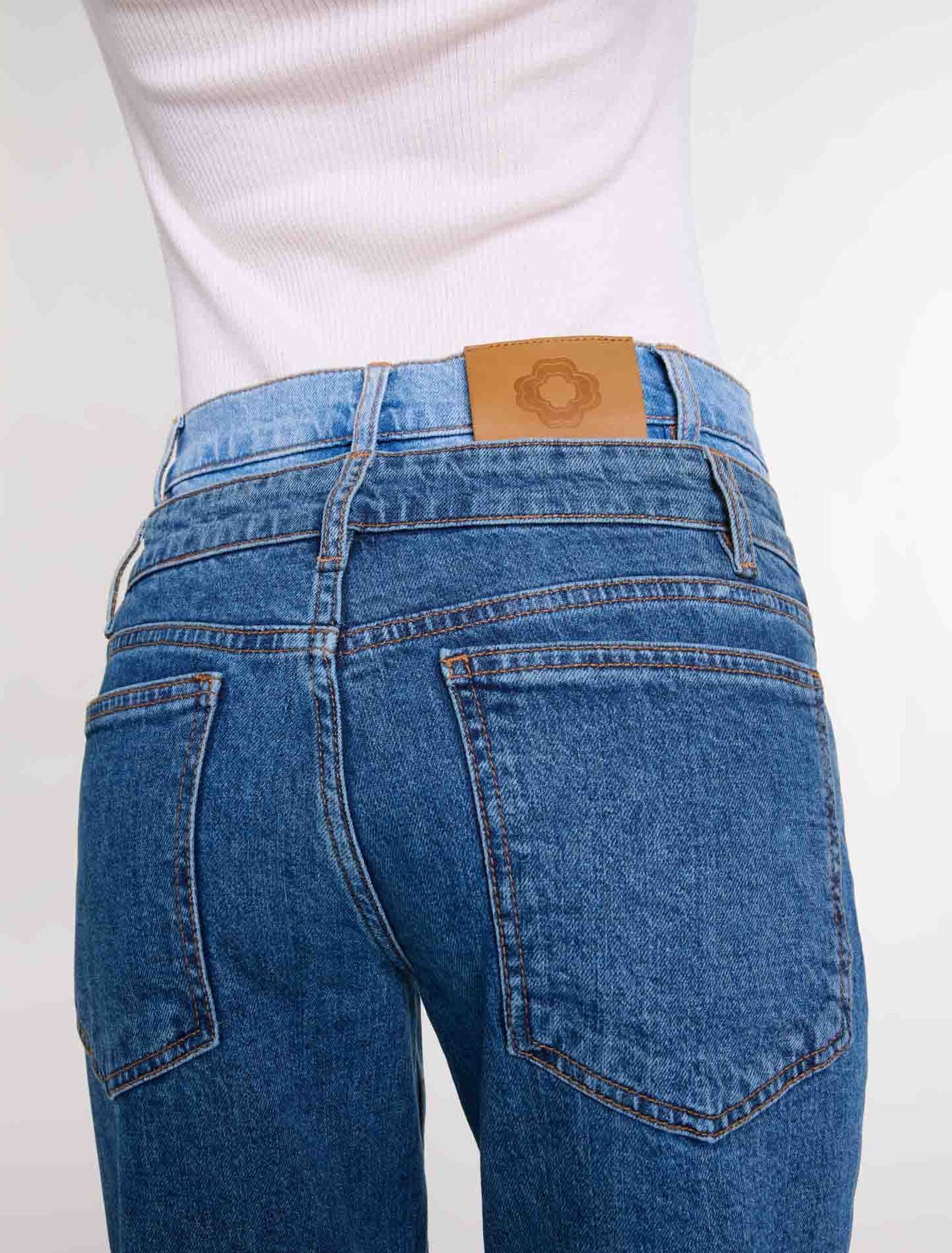 Maje - Quần jeans cạp đôi ống đứng
