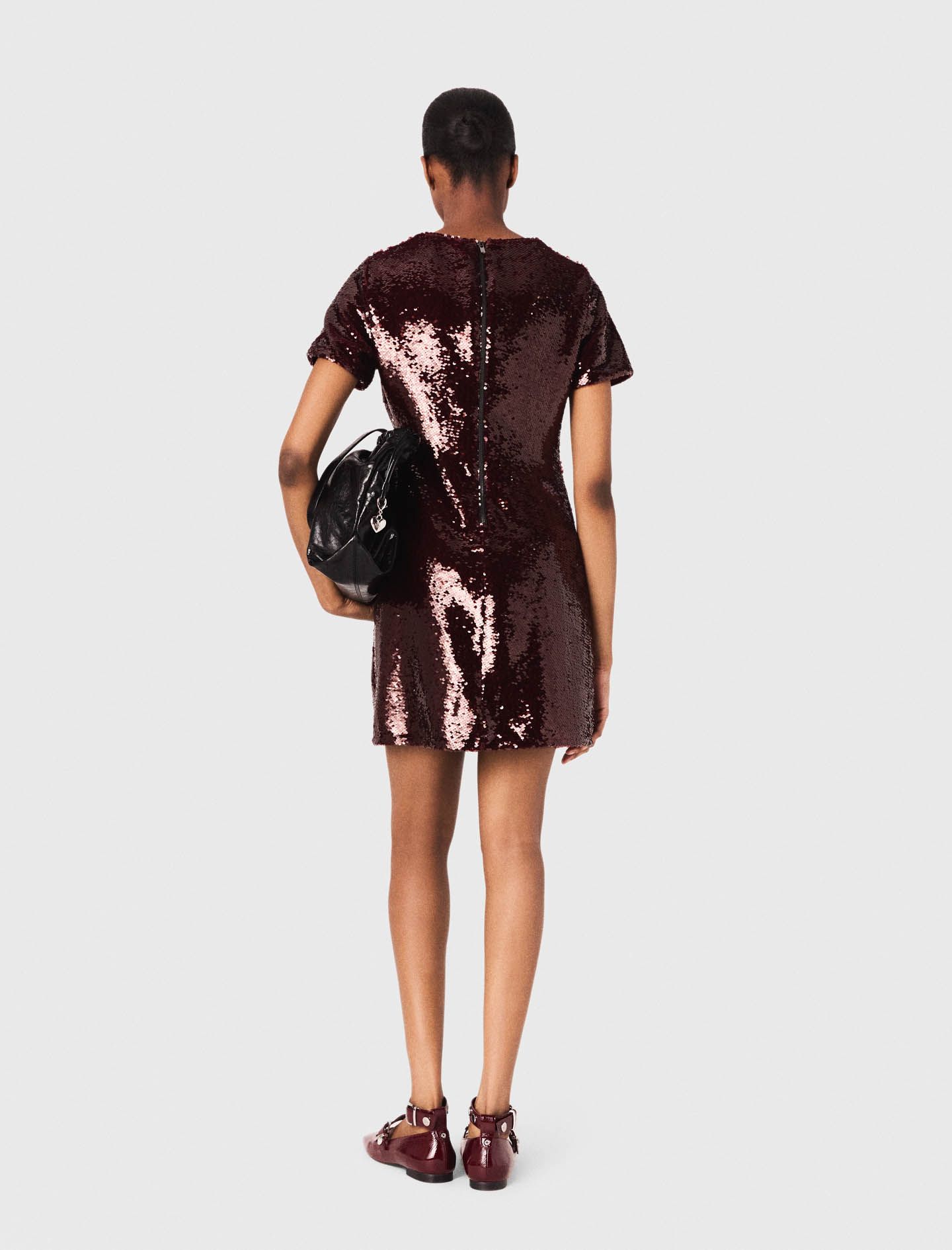 Maje - Đầm ngắn thêu sequin