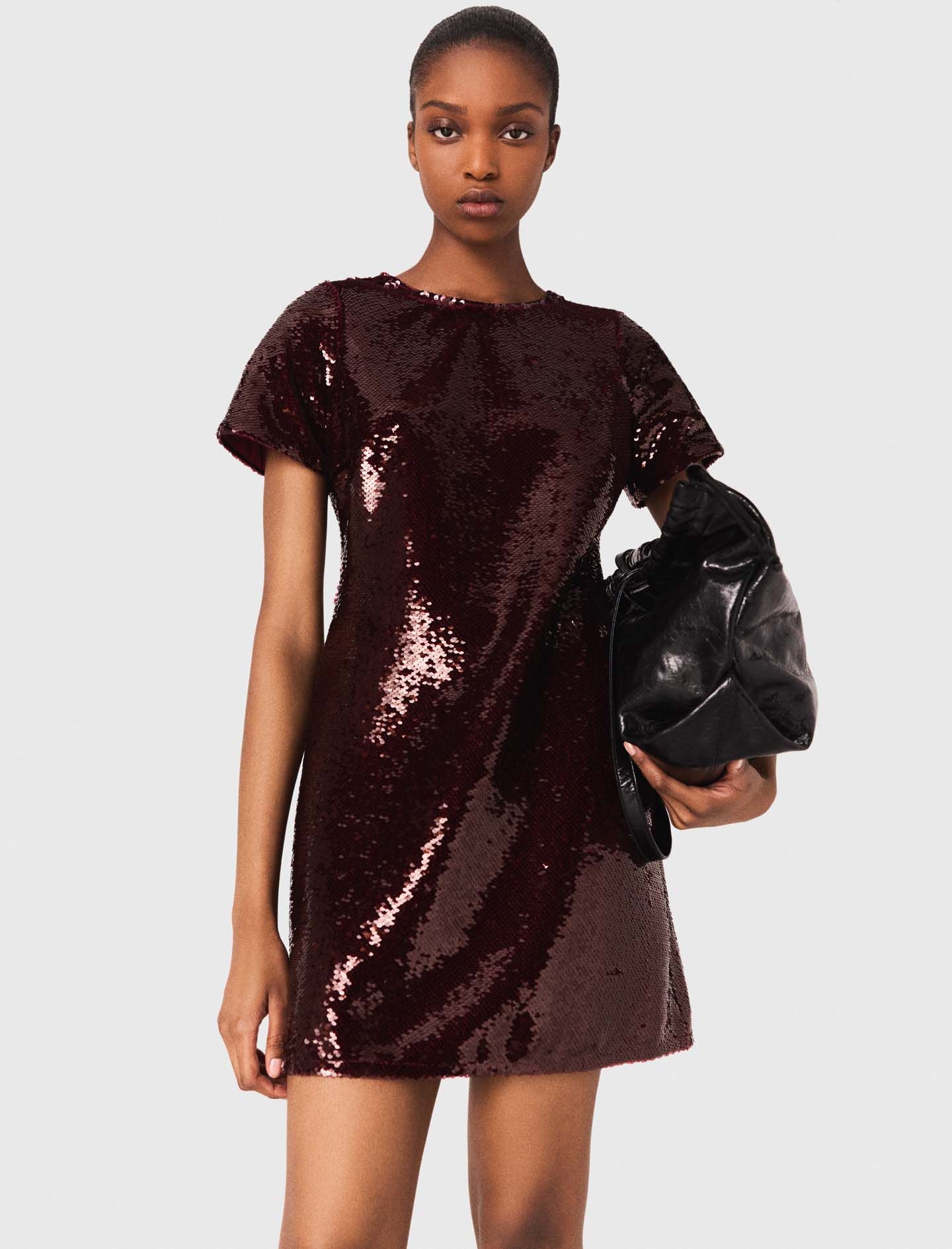 Maje - Đầm ngắn thêu sequin