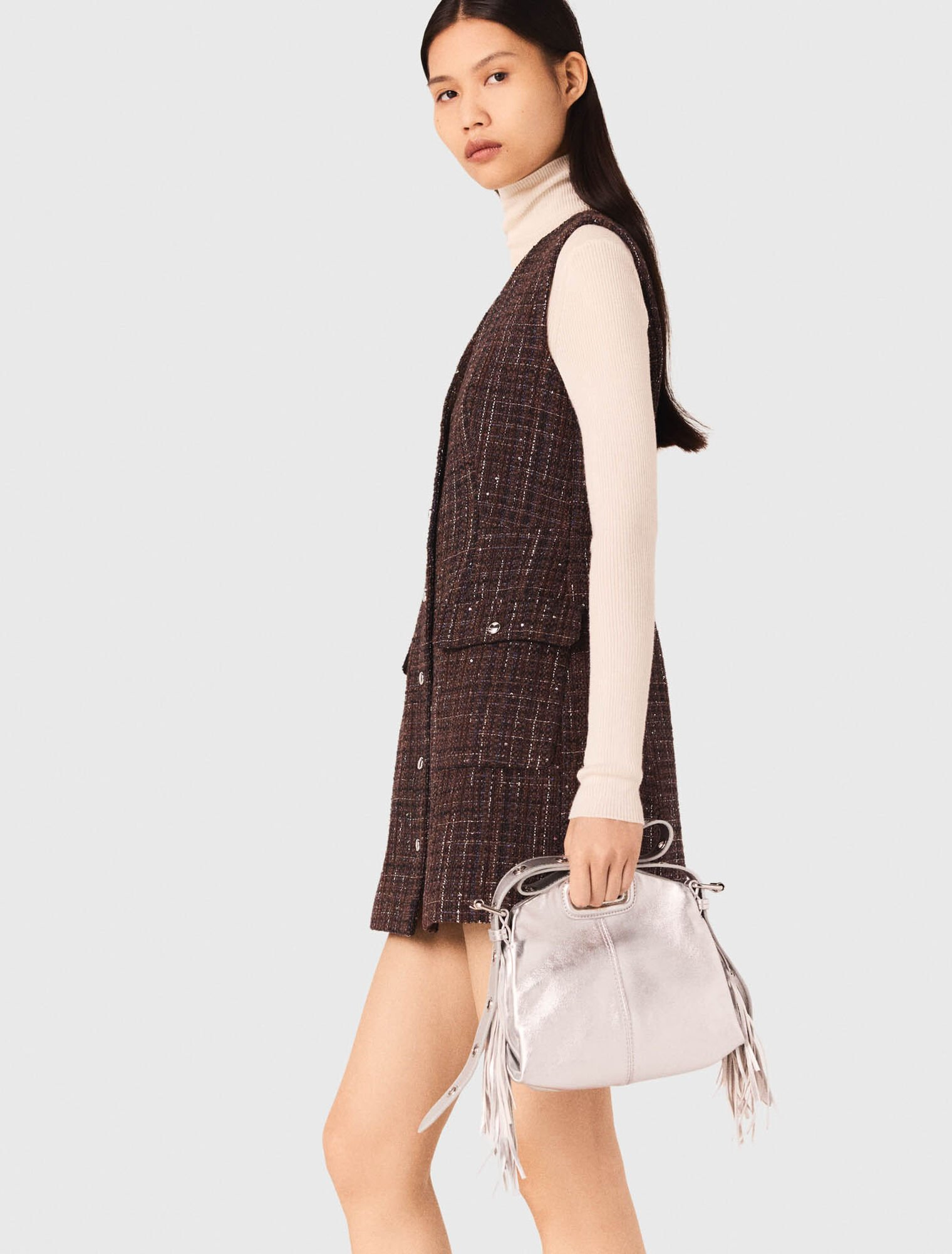 Maje - Đầm tweed ngắn