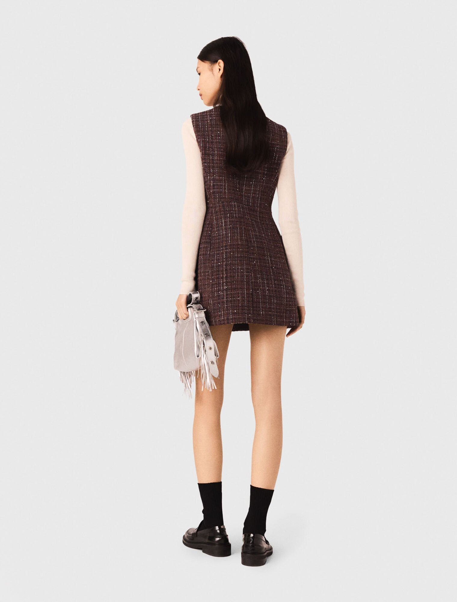 Maje - Đầm tweed ngắn