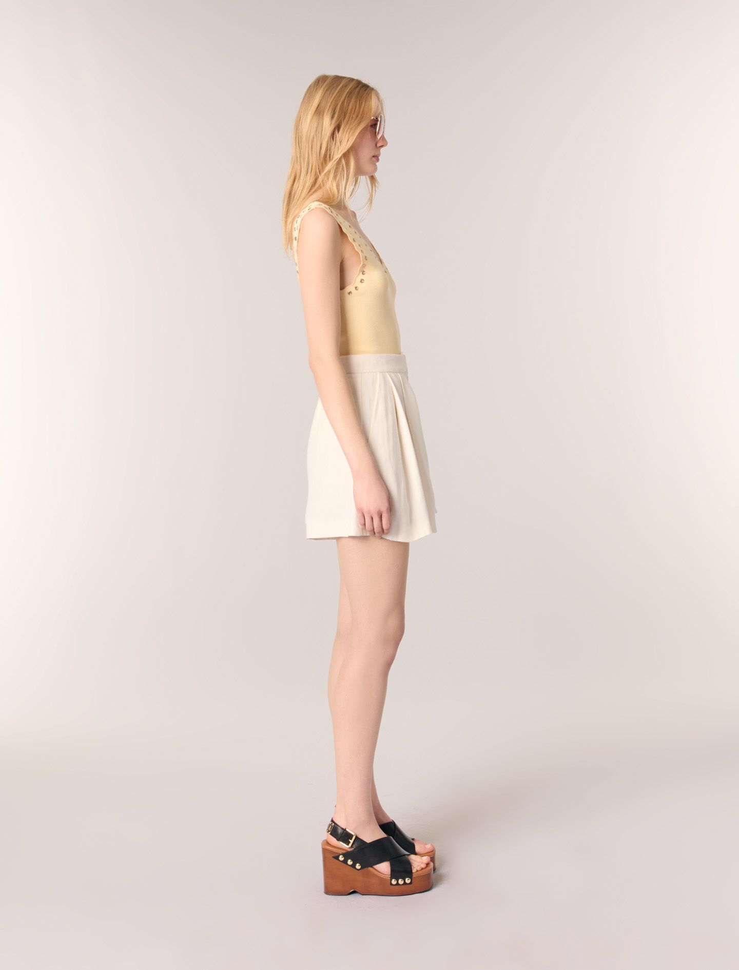 Maje - Quần short vải mềm