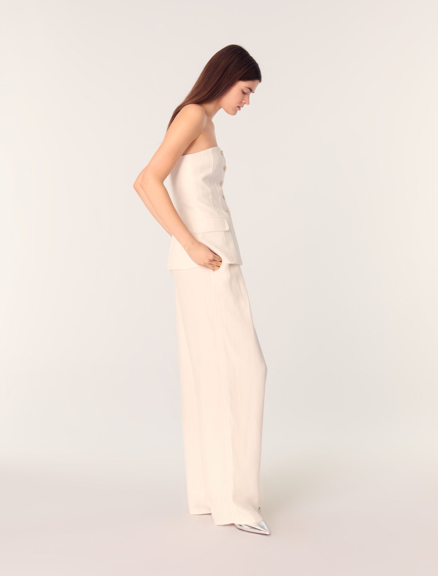 Maje - Áo ống cúp ngực corset