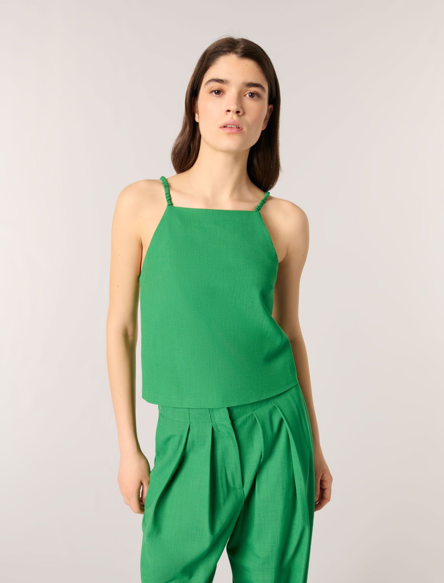 Maje - Áo hở lưng khóa clover