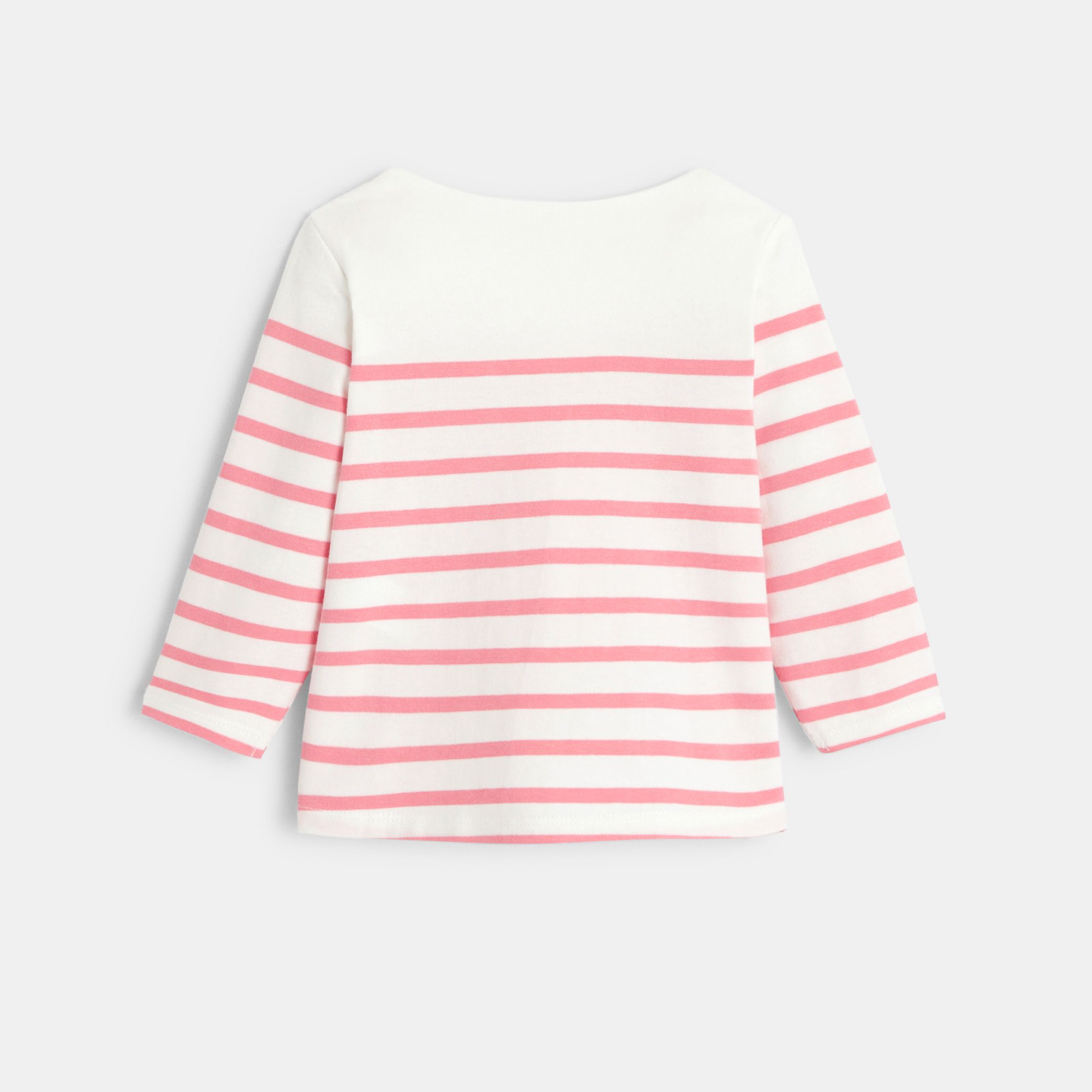 Áo phông kẻ ngang cotton hữu cơ