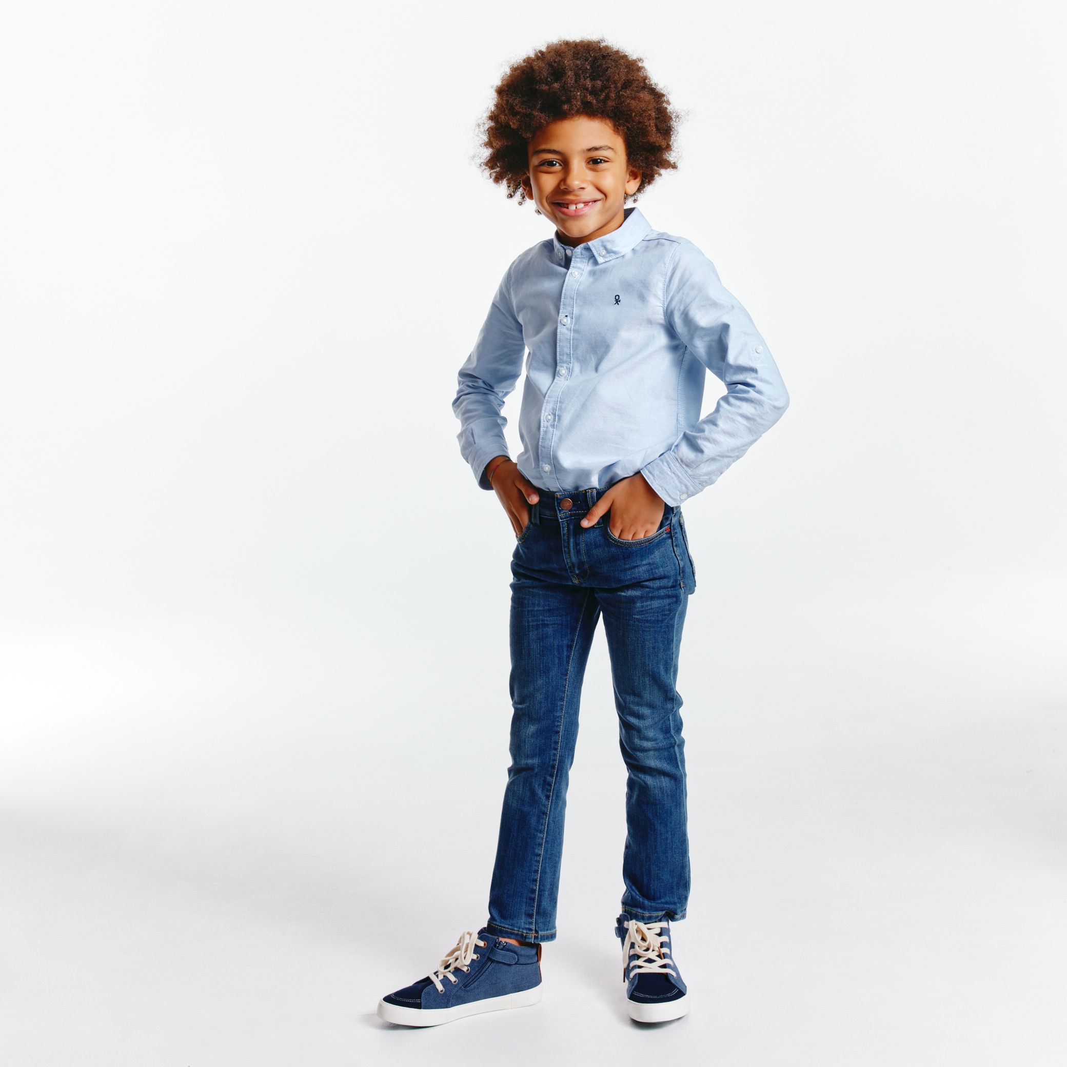 Áo sơ mi Oxford phối cổ Mỹ