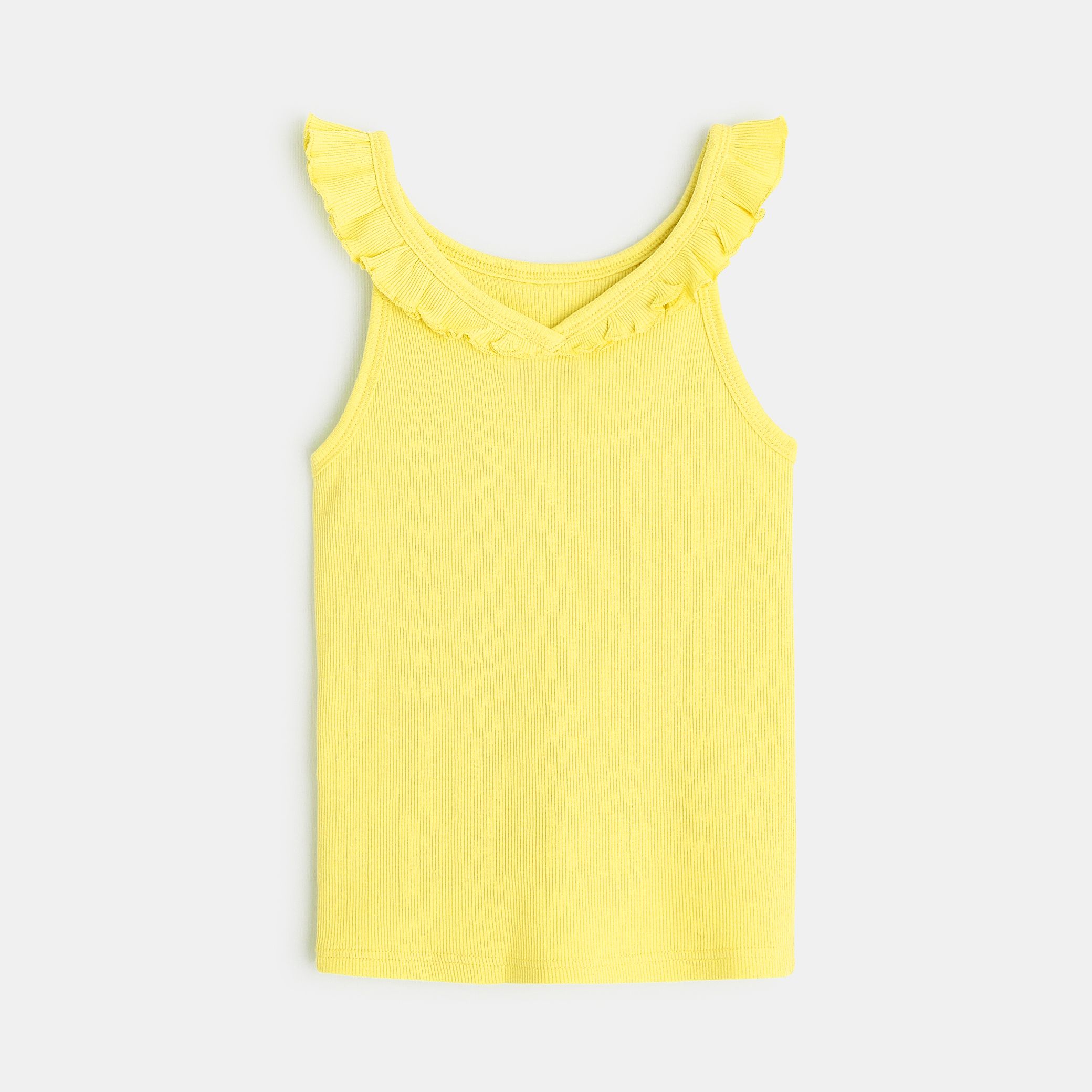 Áo tank top trơn màu cổ xếp ly