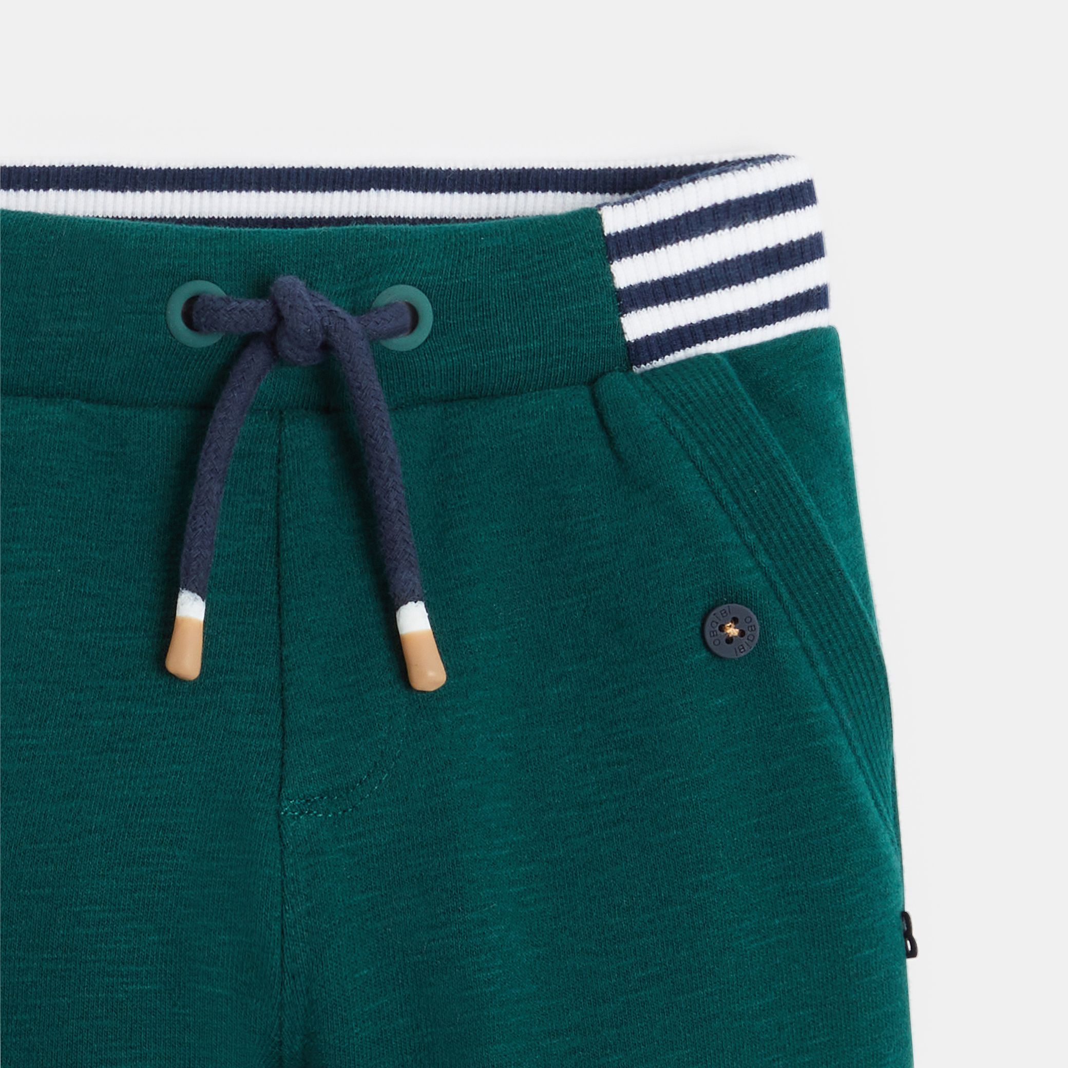 Quần joggers lông cừu sọc