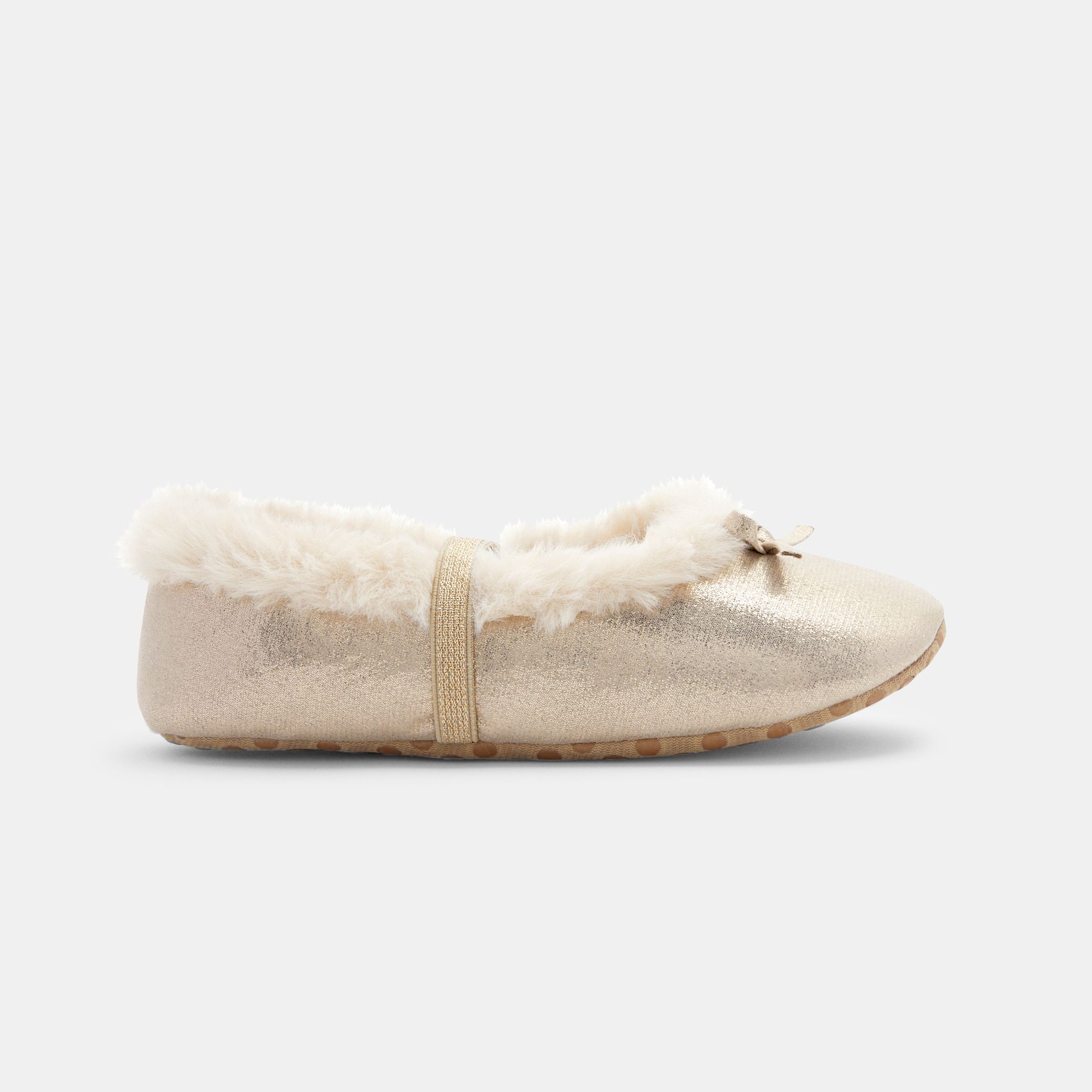 Giày ballet lông lấp lánh