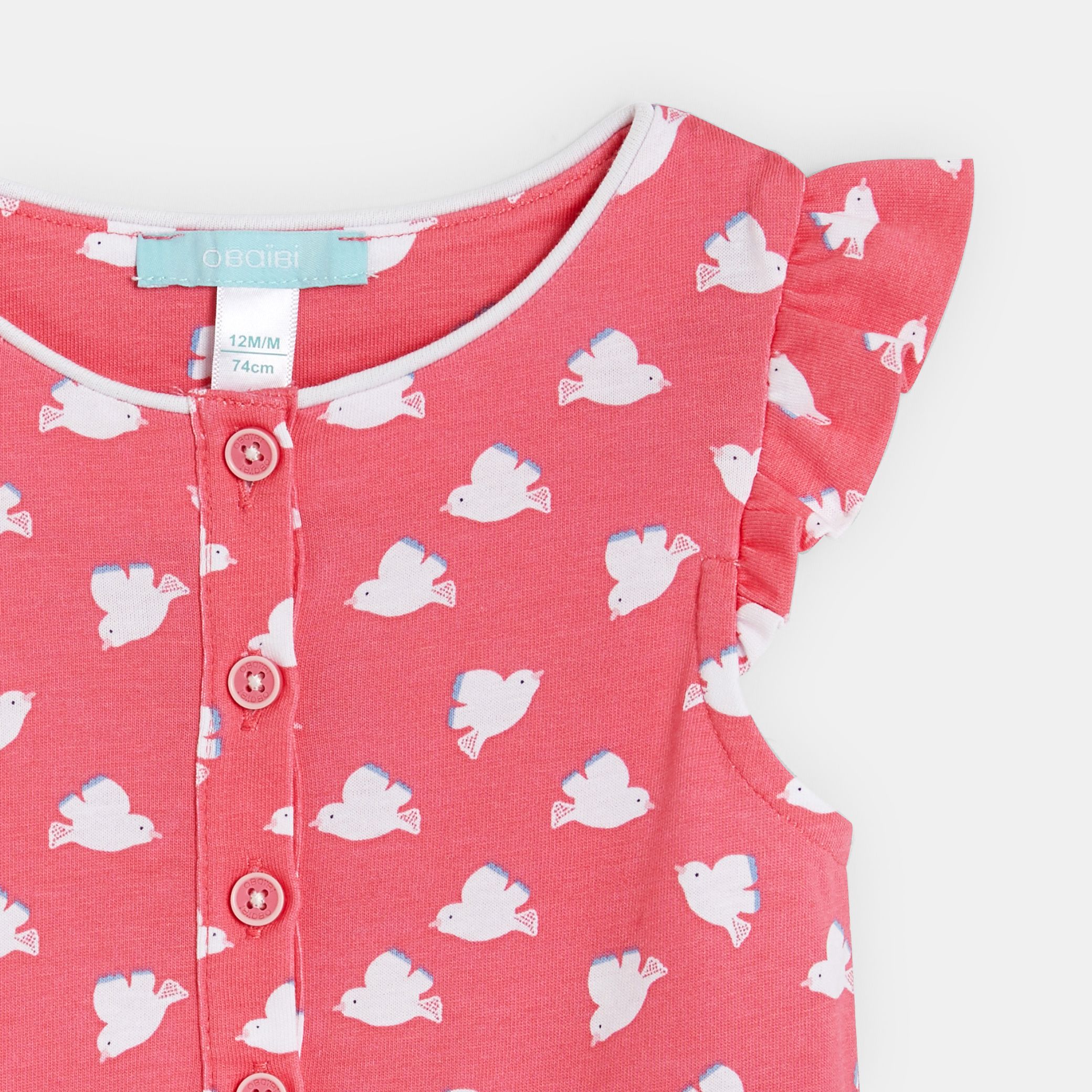 Bộ playsuit ngắn in họa tiết