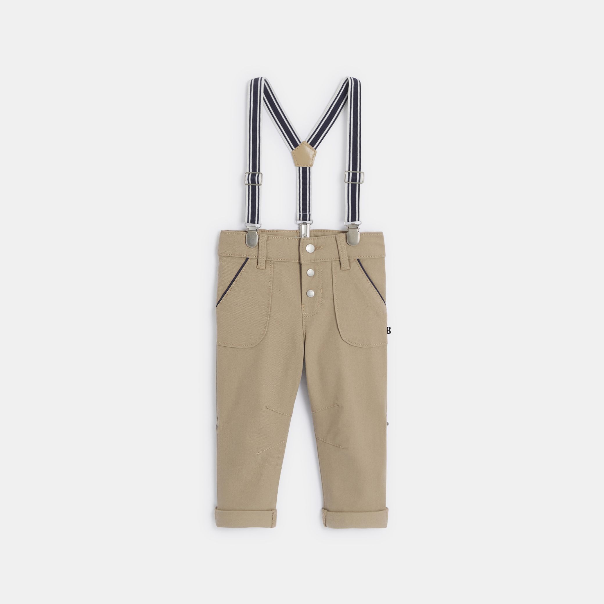 Quần yếm cotton có dây đai