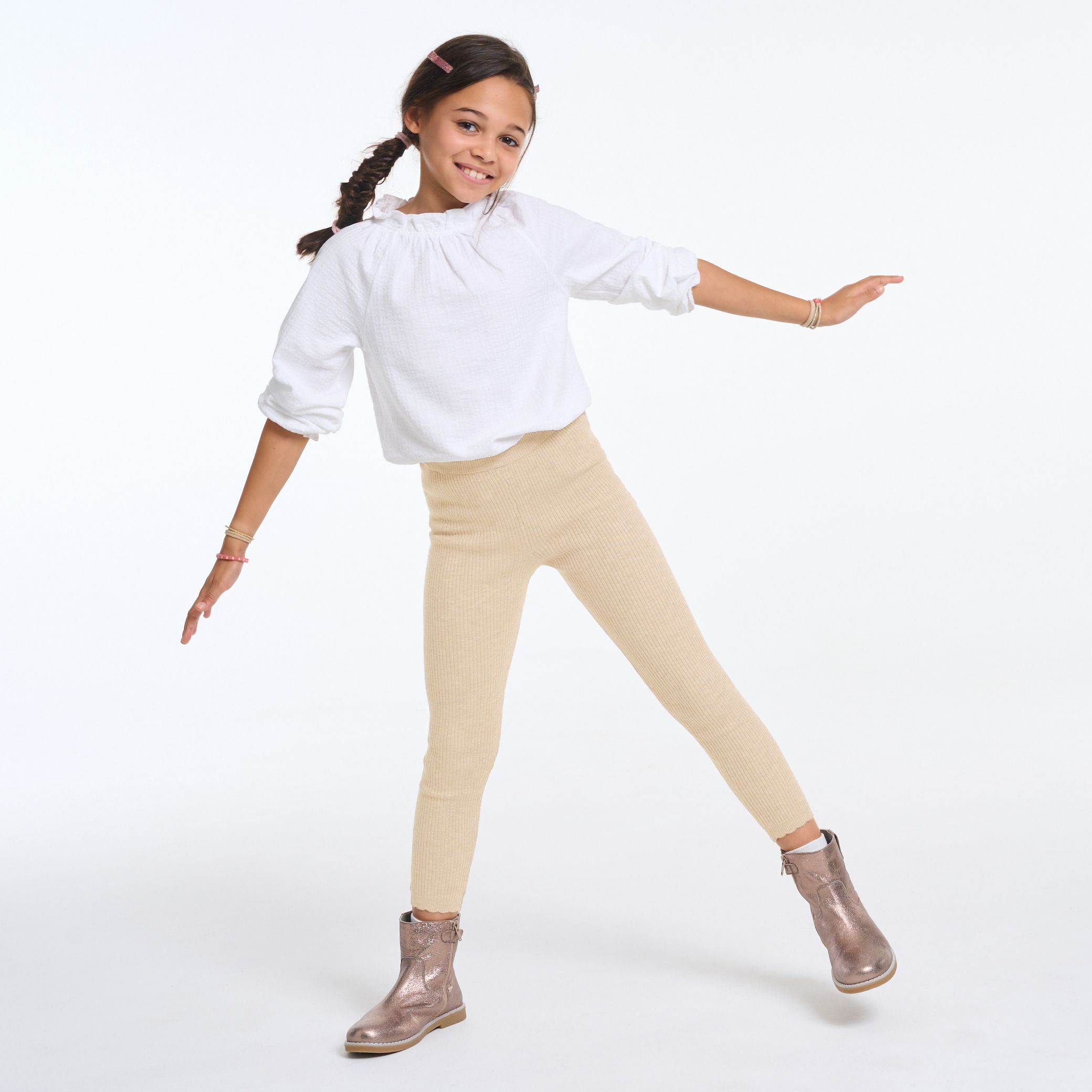 Quần legging lông cừu ánh kim