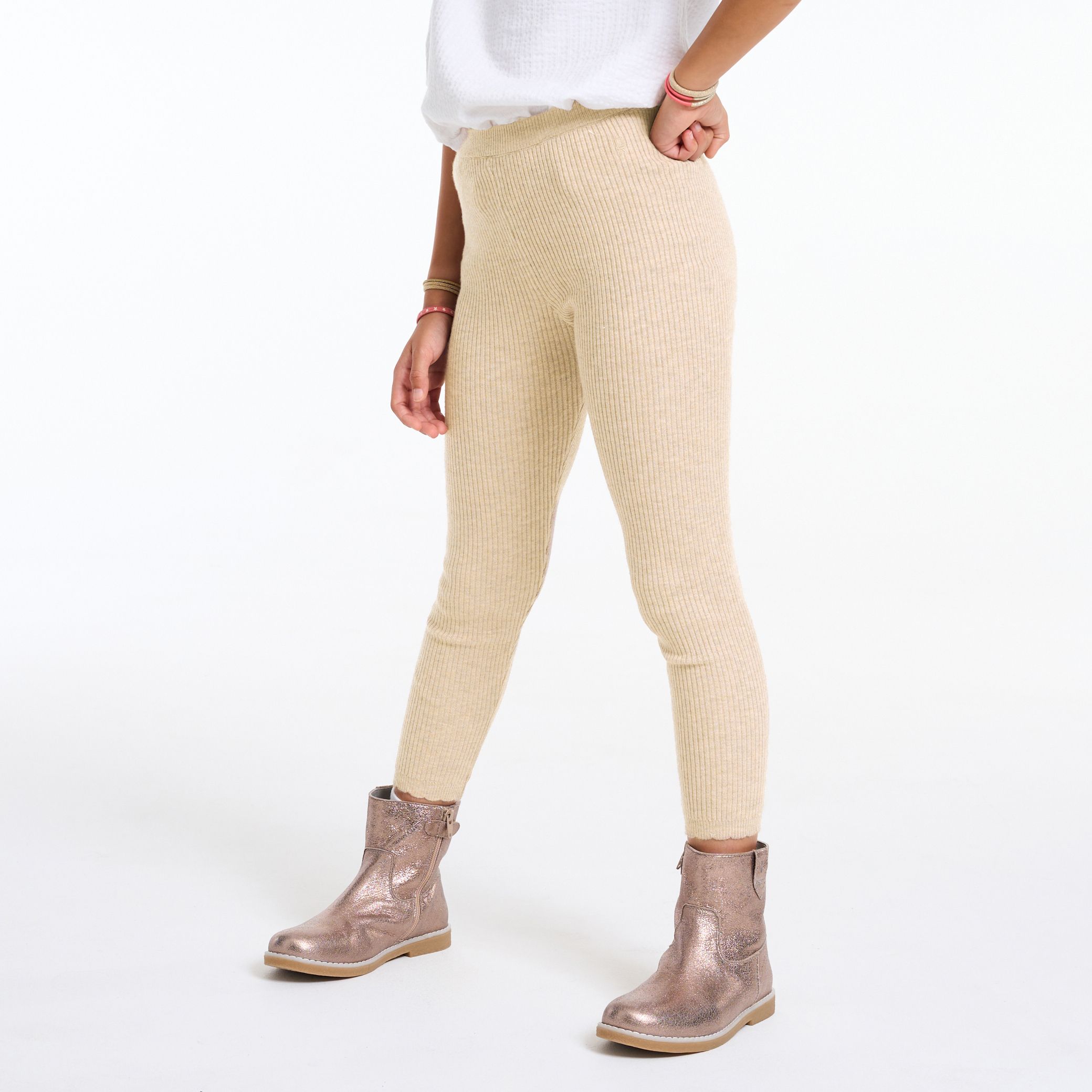 Quần legging lông cừu ánh kim