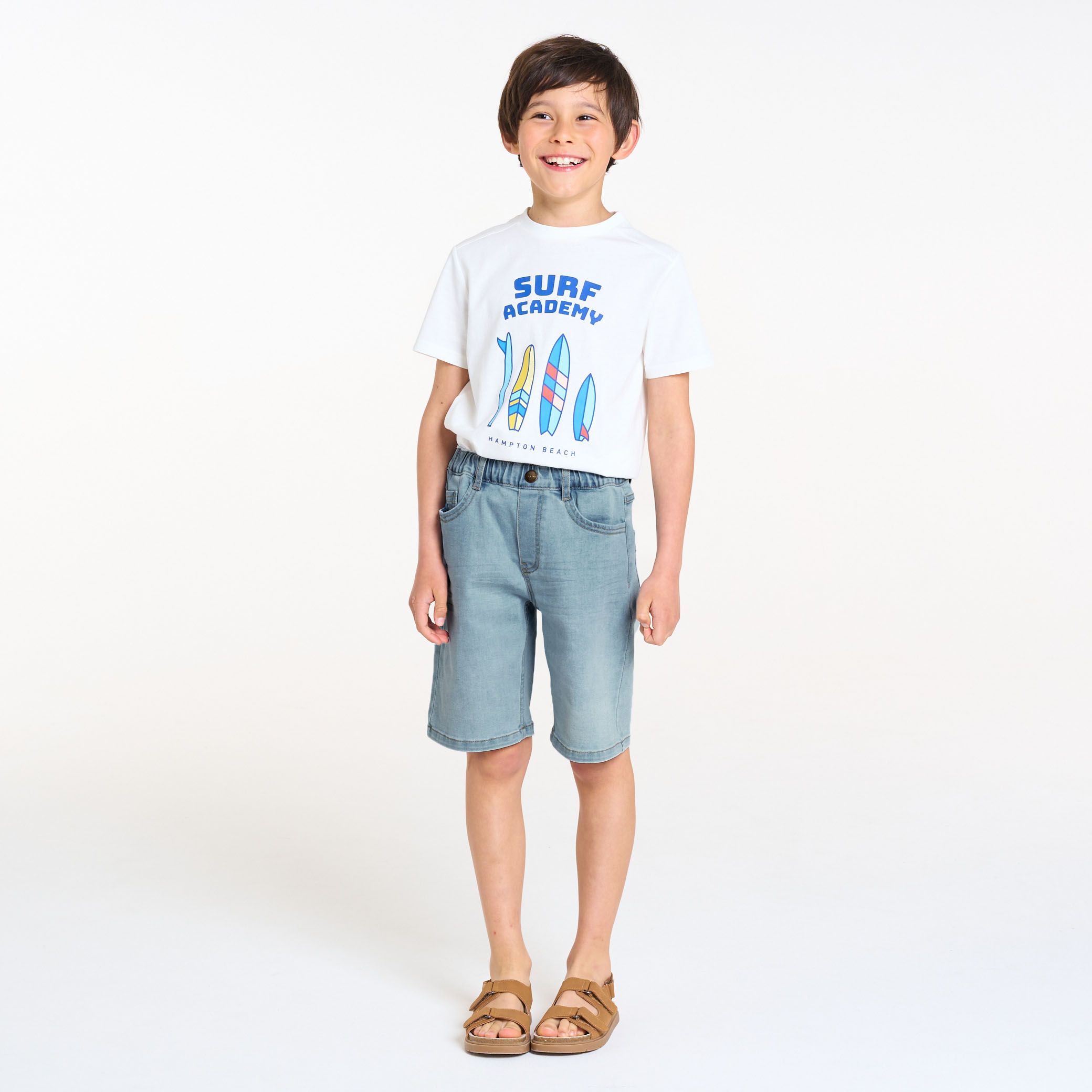 Quần short denim bermuda