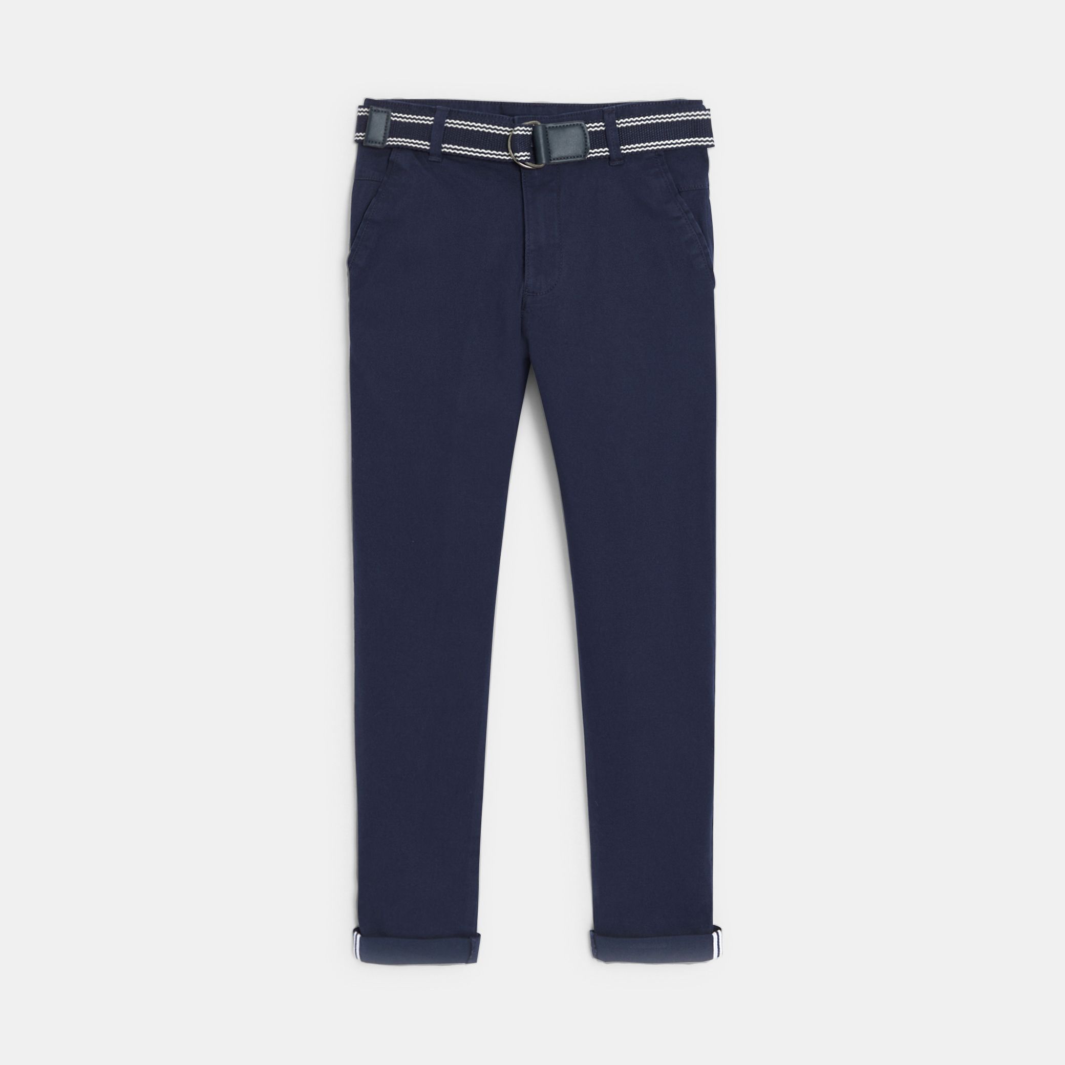 Quần chino slim fit kèm thắt lưng