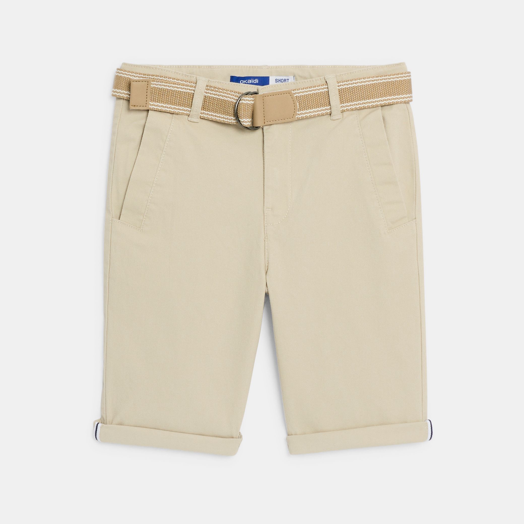 Quần short chino thắt lưng