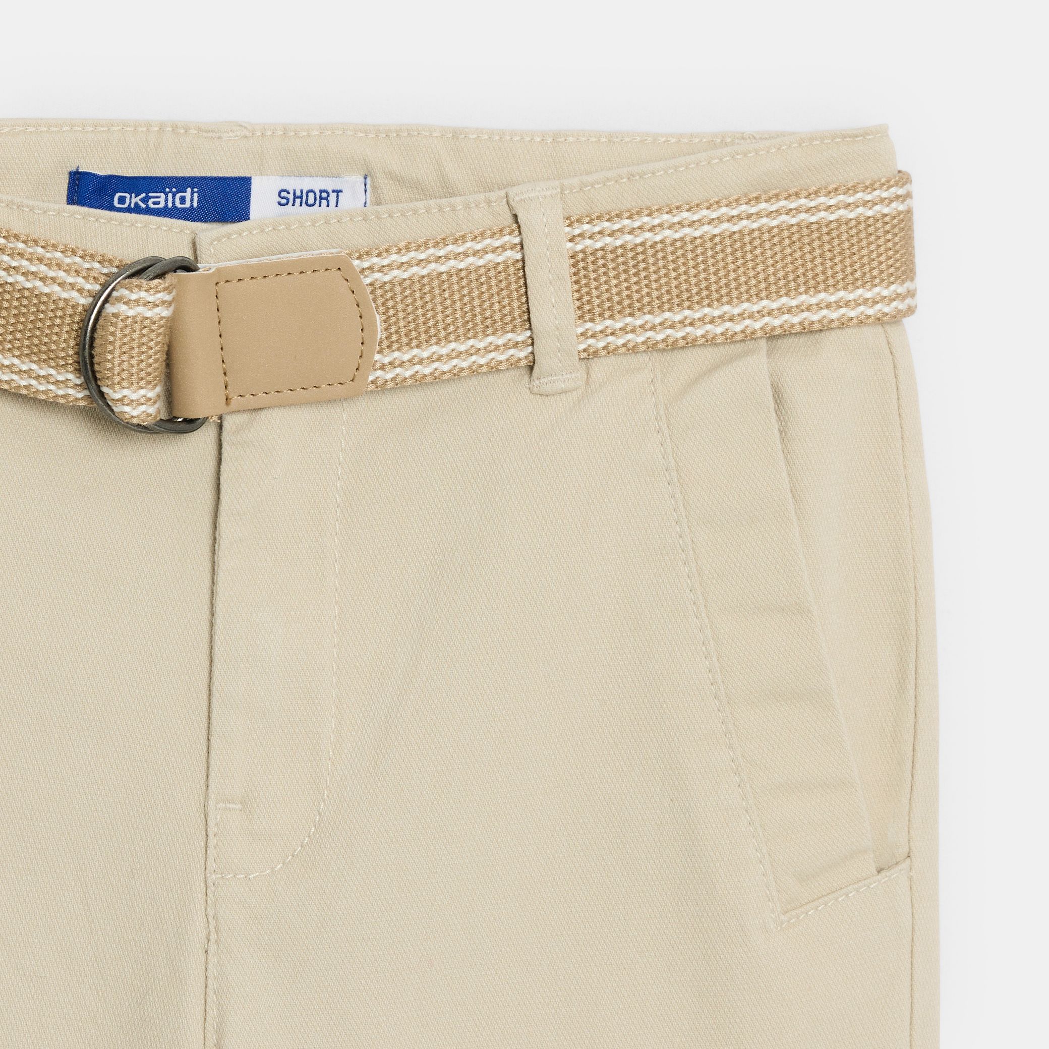 Quần short chino thắt lưng