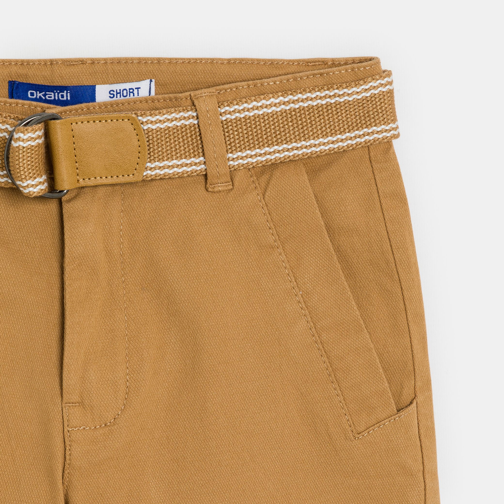 Quần short chino thắt lưng