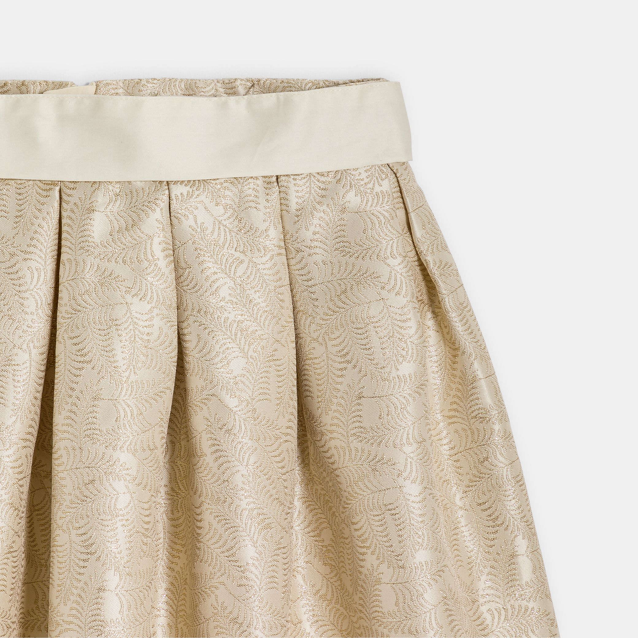 Chân váy jacquard thêu