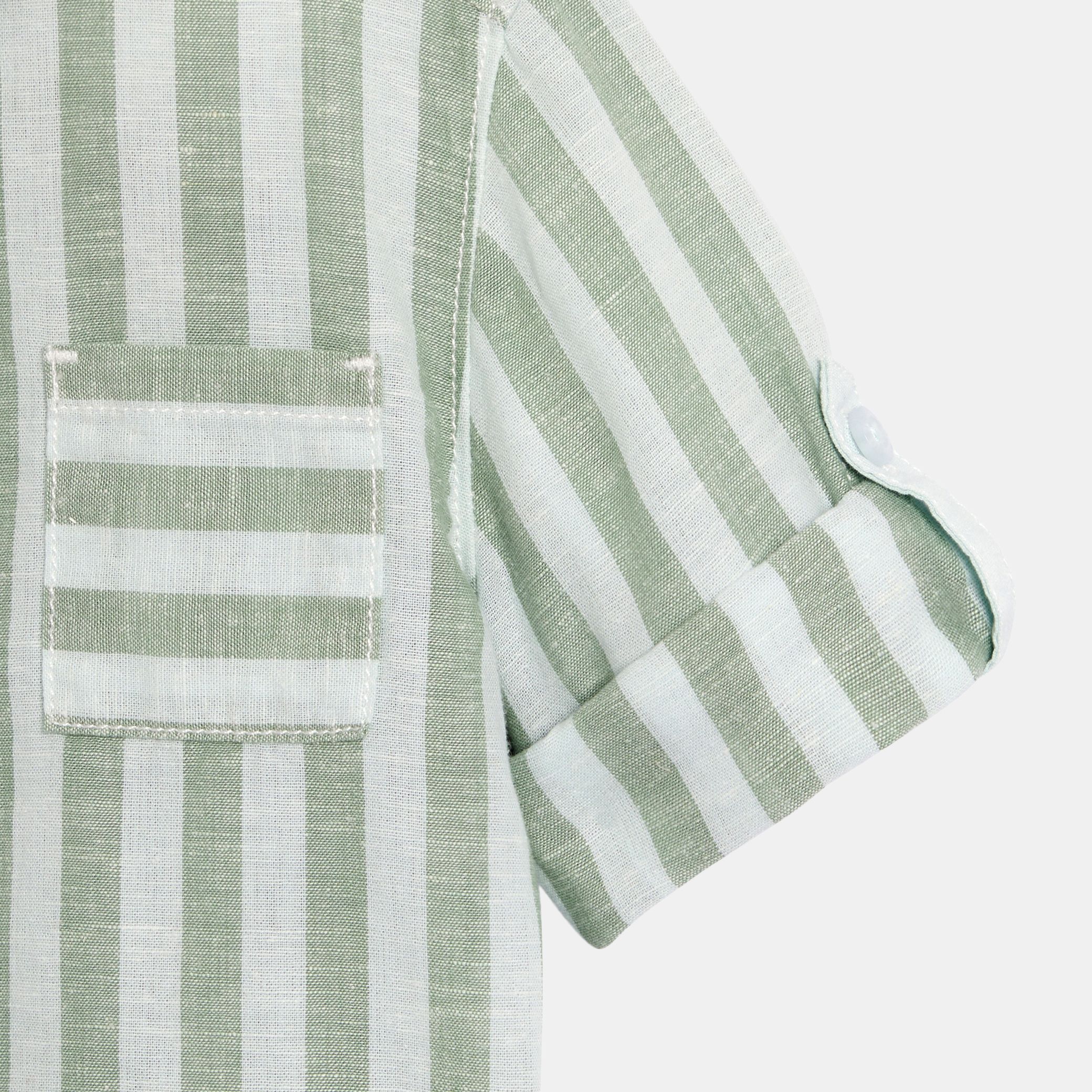 Áo sơ mi cotton kẻ sọc