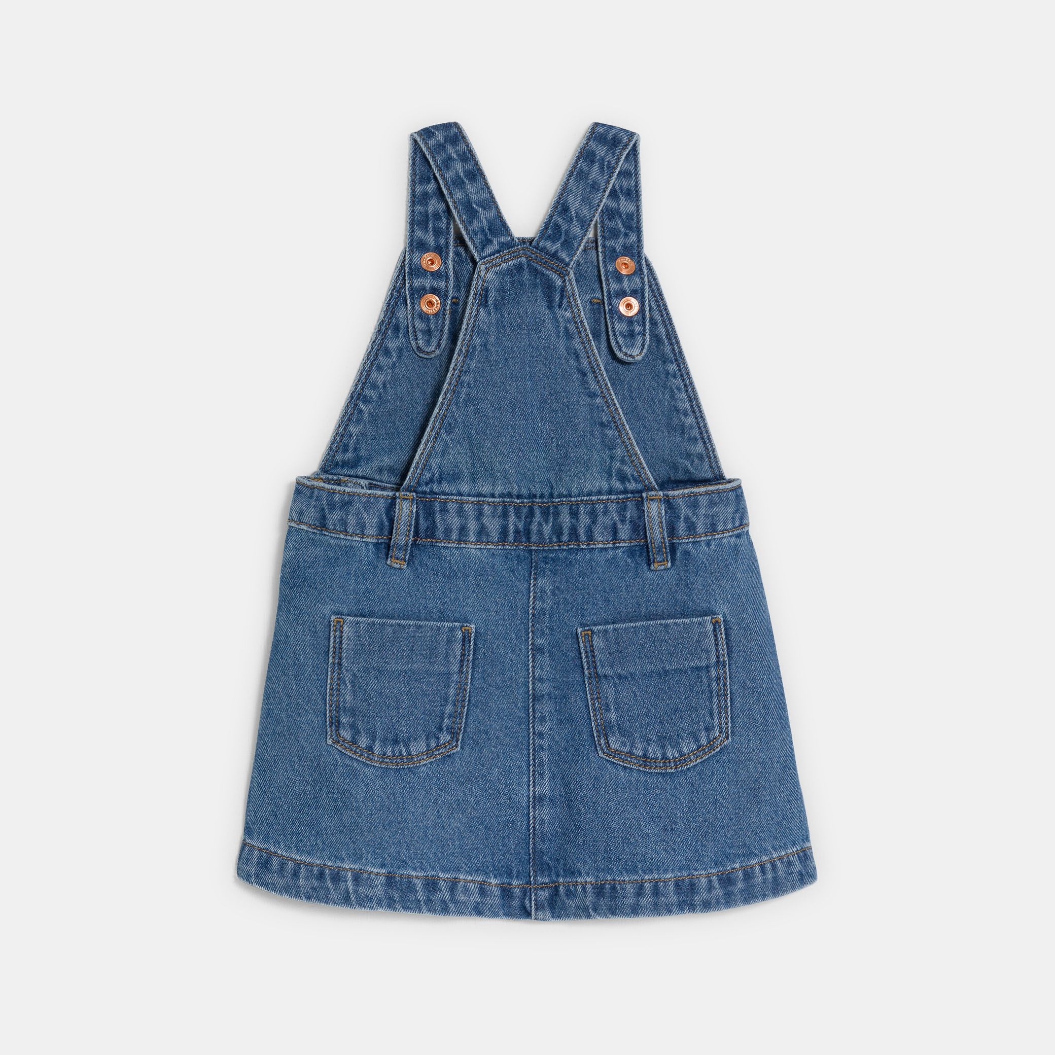 Váy yếm denim cho bé gái