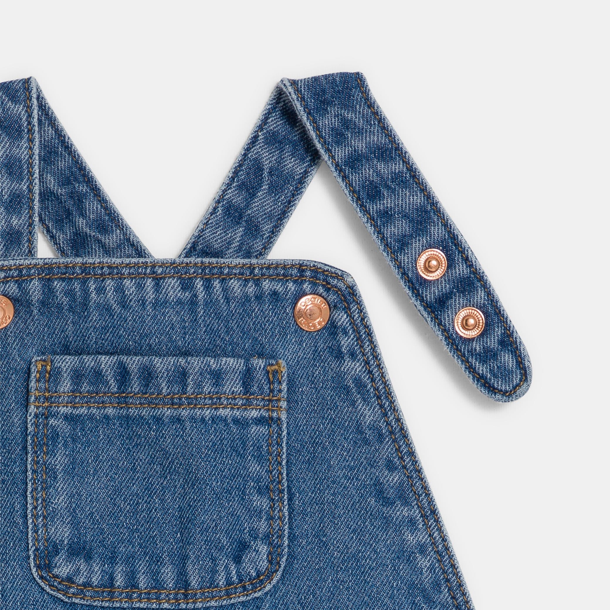 Váy yếm denim cho bé gái