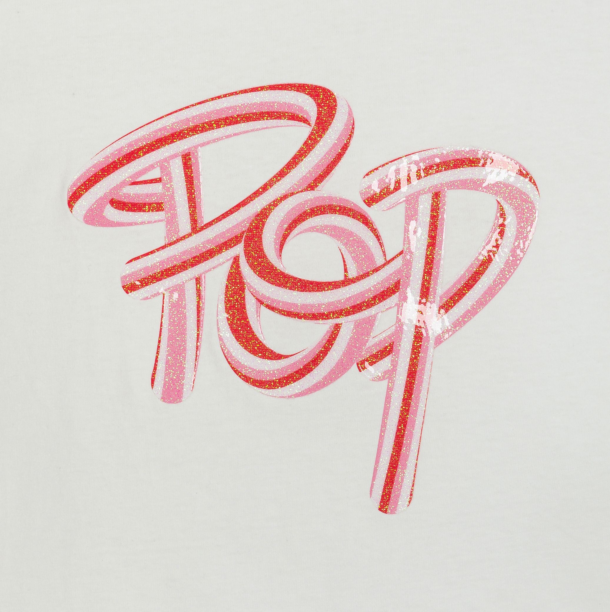 Áo thun in slogan Pop