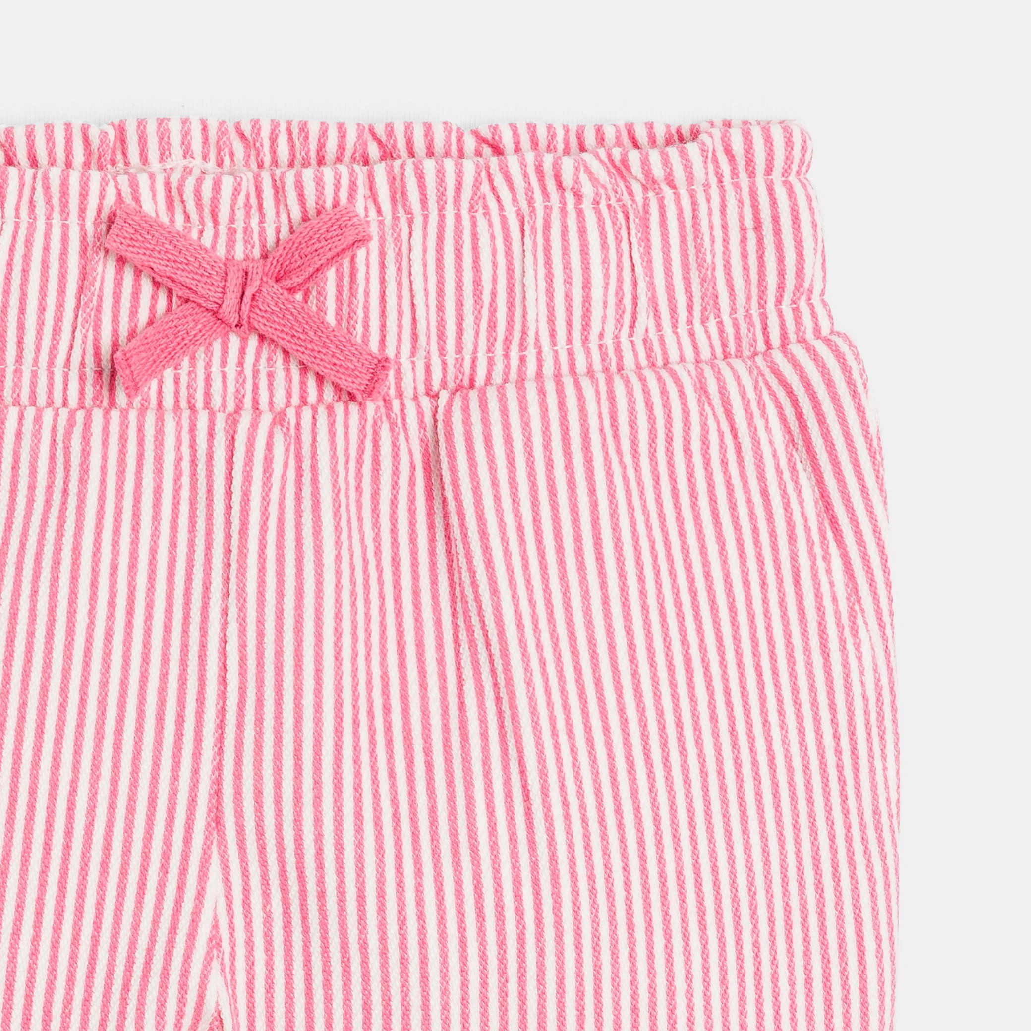 Quần cotton kẻ sọc co giãn