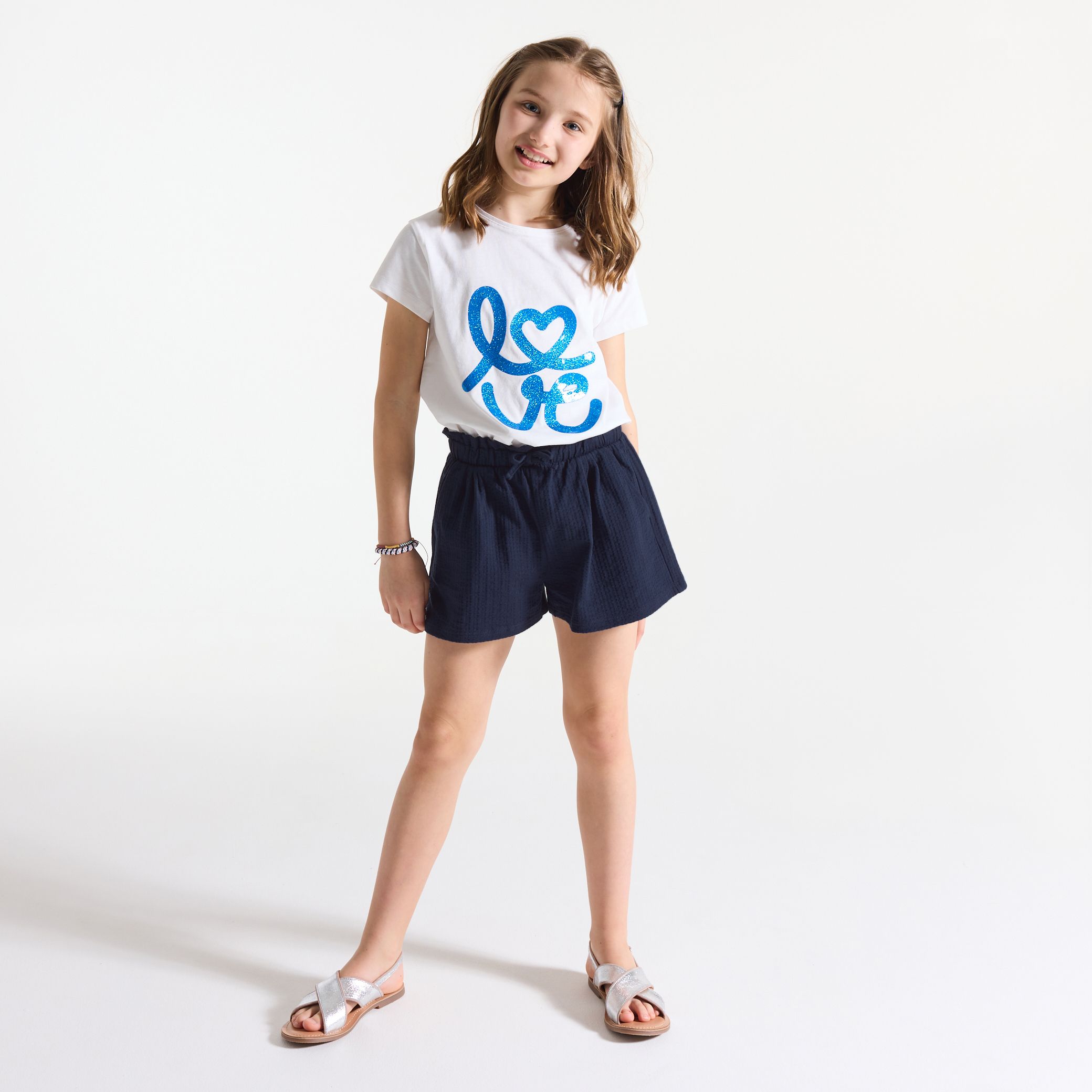 Quần short jersey mềm in họa tiết