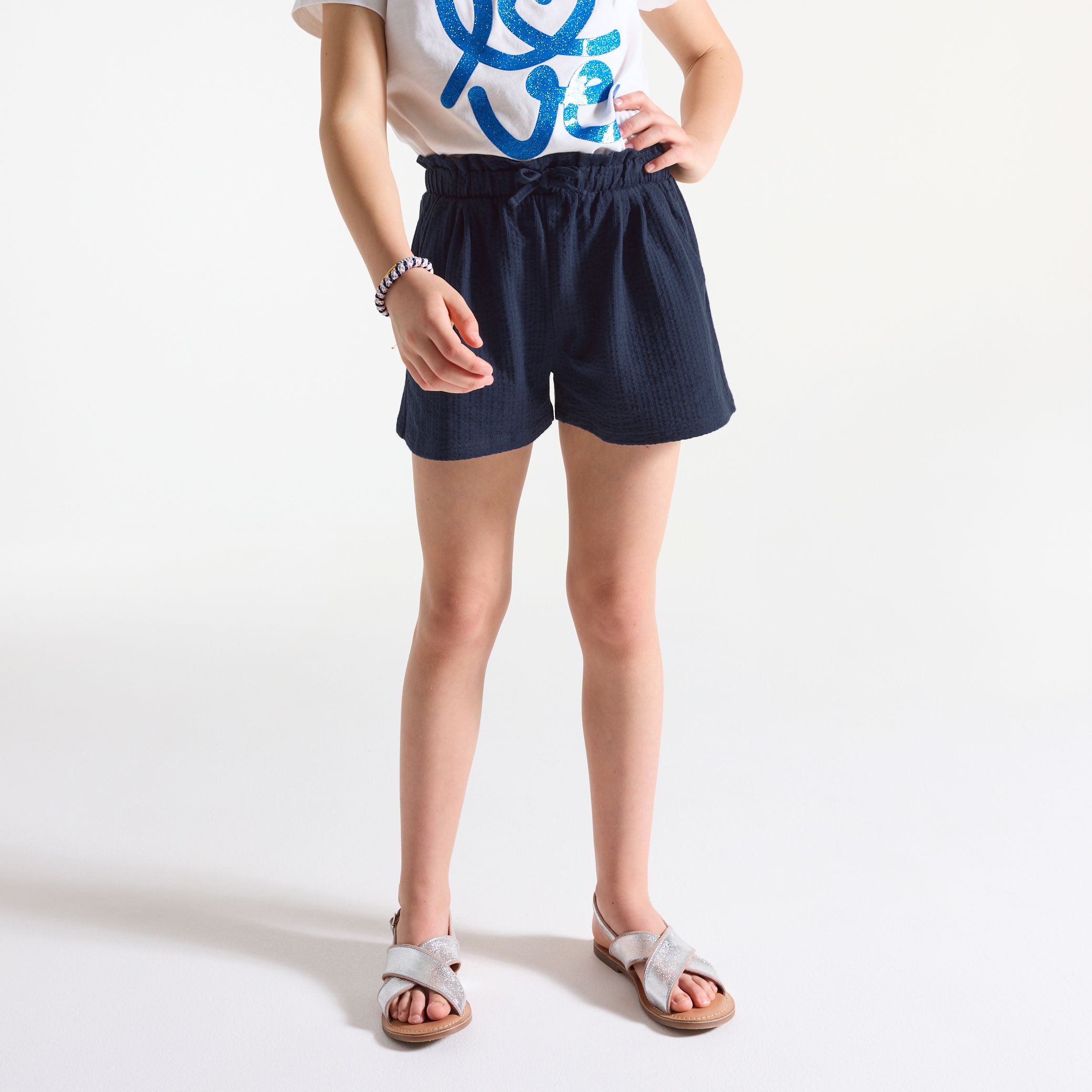Quần short jersey mềm in họa tiết