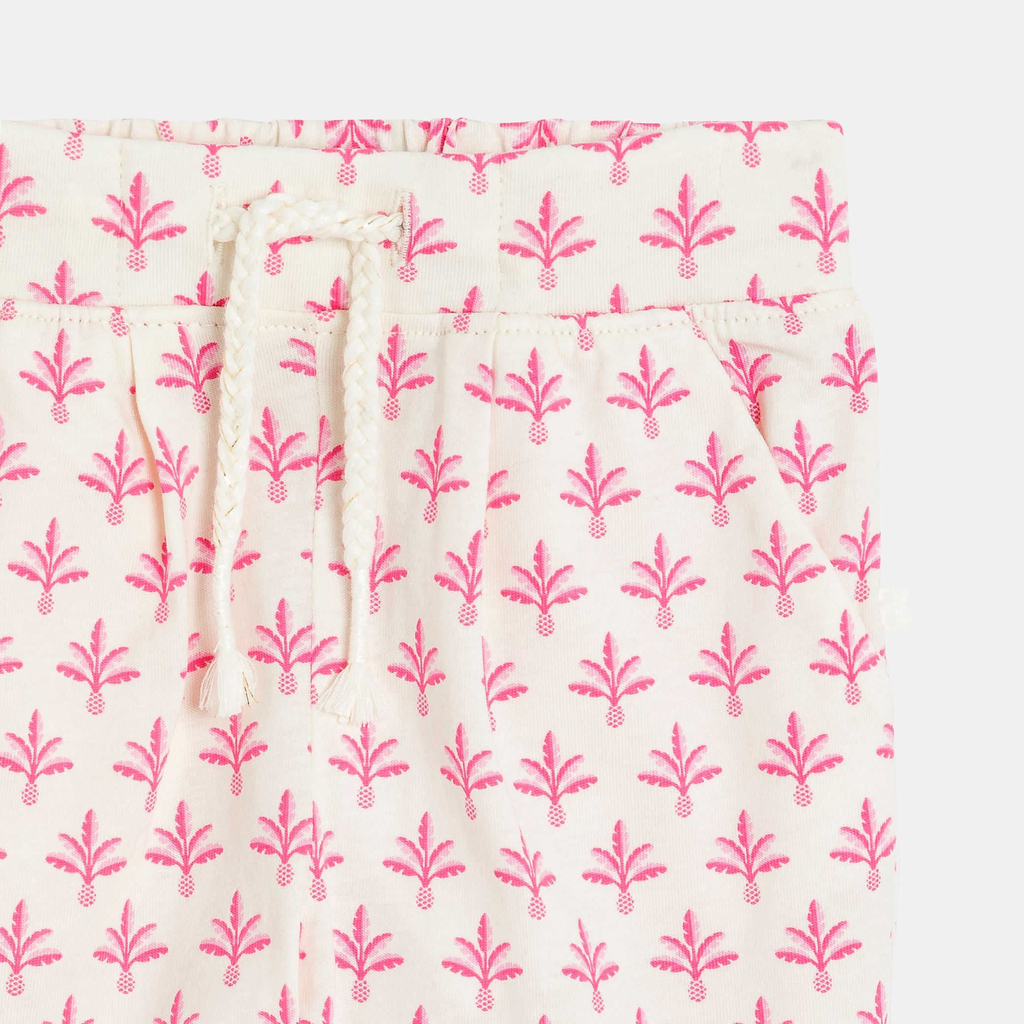 Quần cotton jersey hình cây cọ