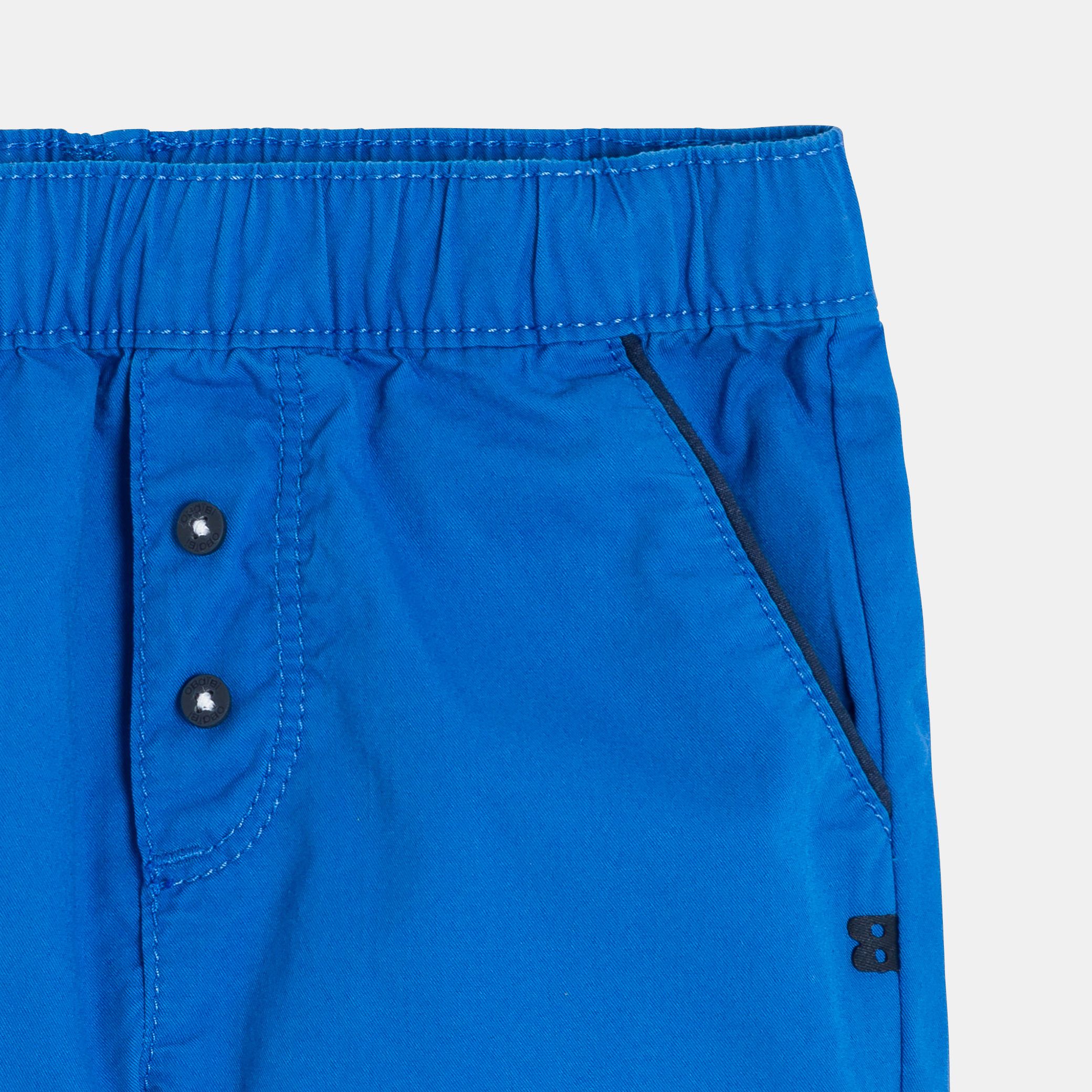 Quần short vải cotton twill in họa tiết