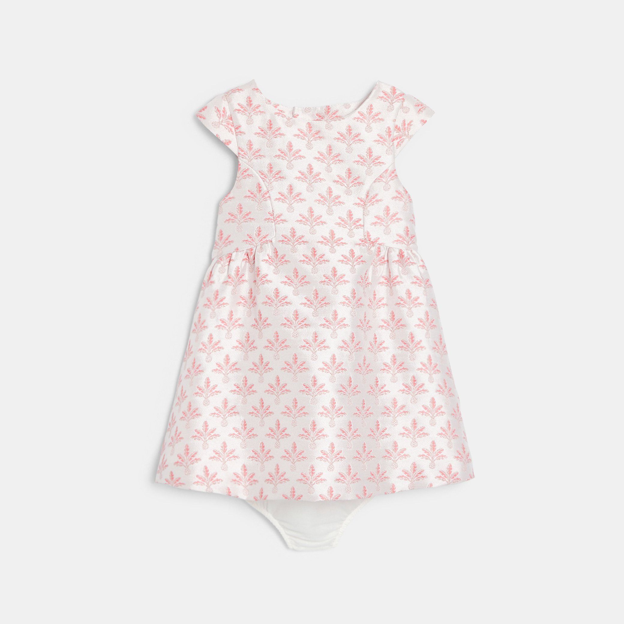 Đầm jacquard hình cây cọ