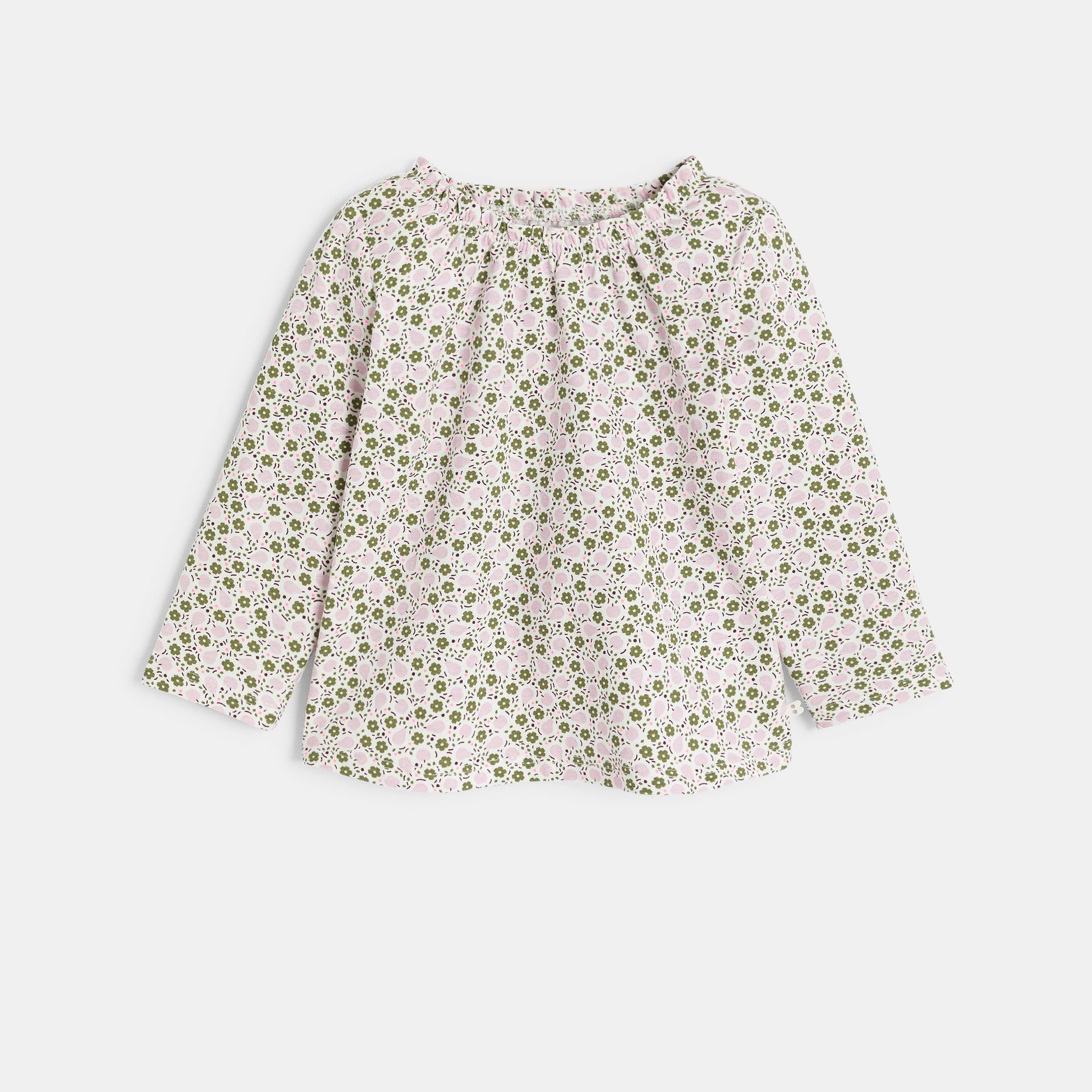 Áo blouse hoa tím
