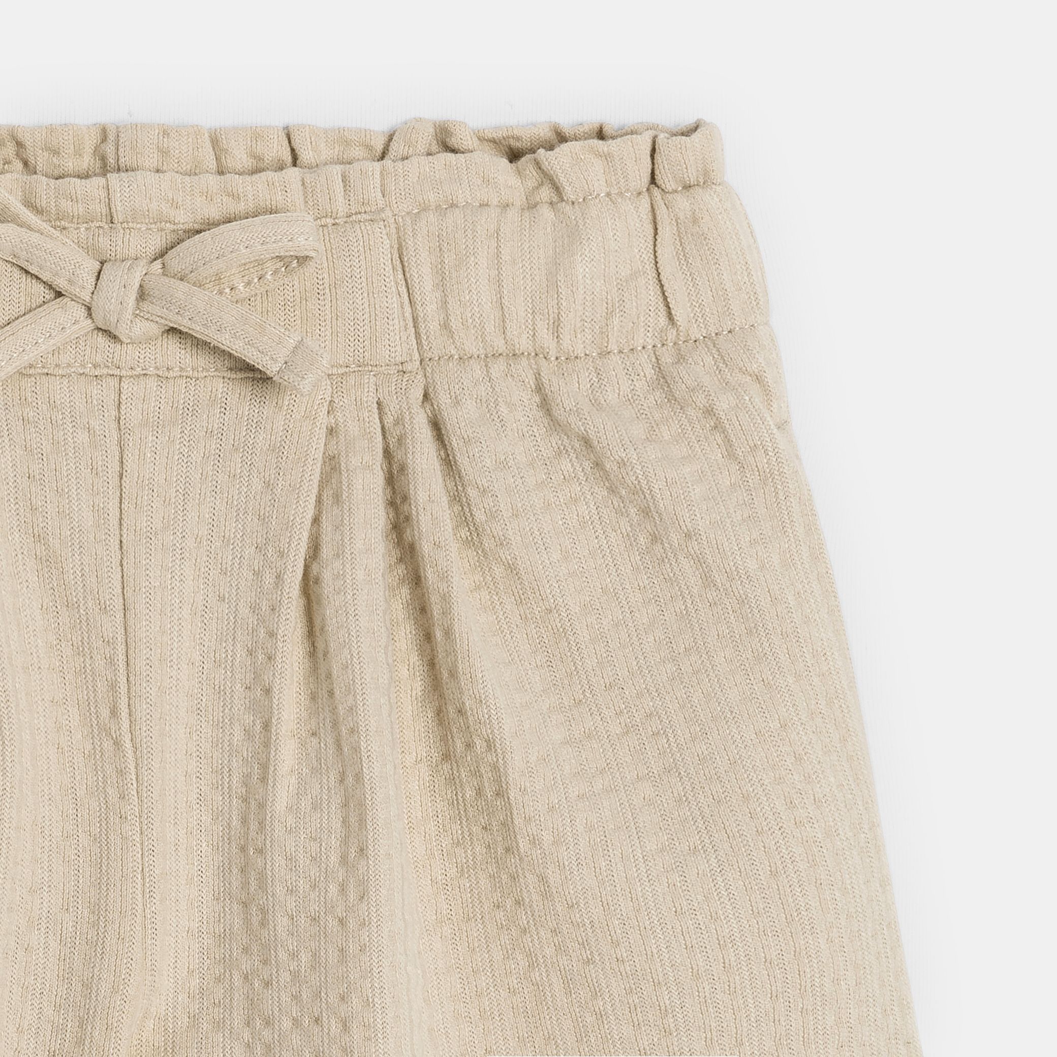 Quần short cotton xanh có họa tiết