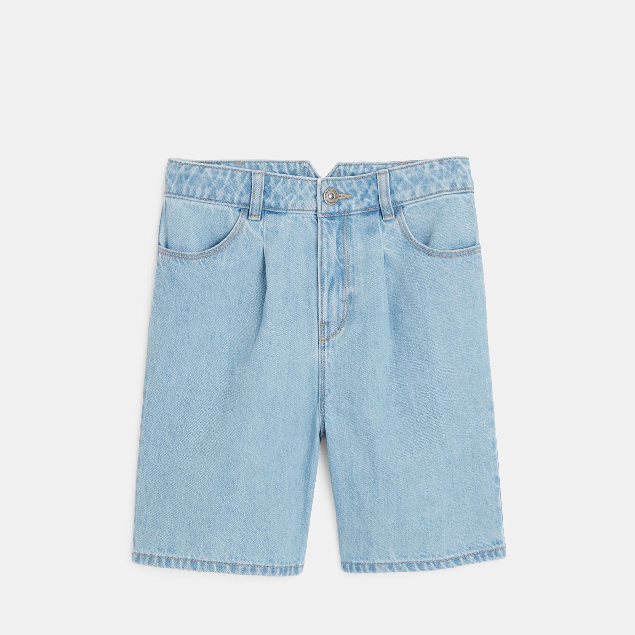 Quần short denim xanh nhạt