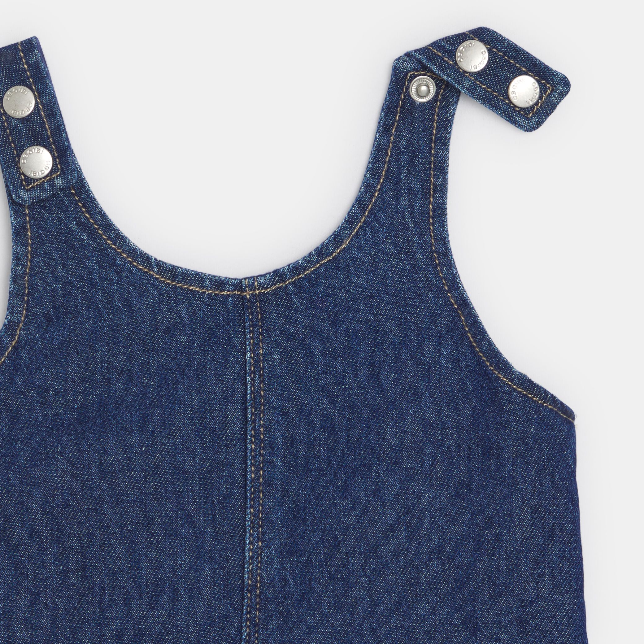 Váy yếm denim xanh cho bé gái