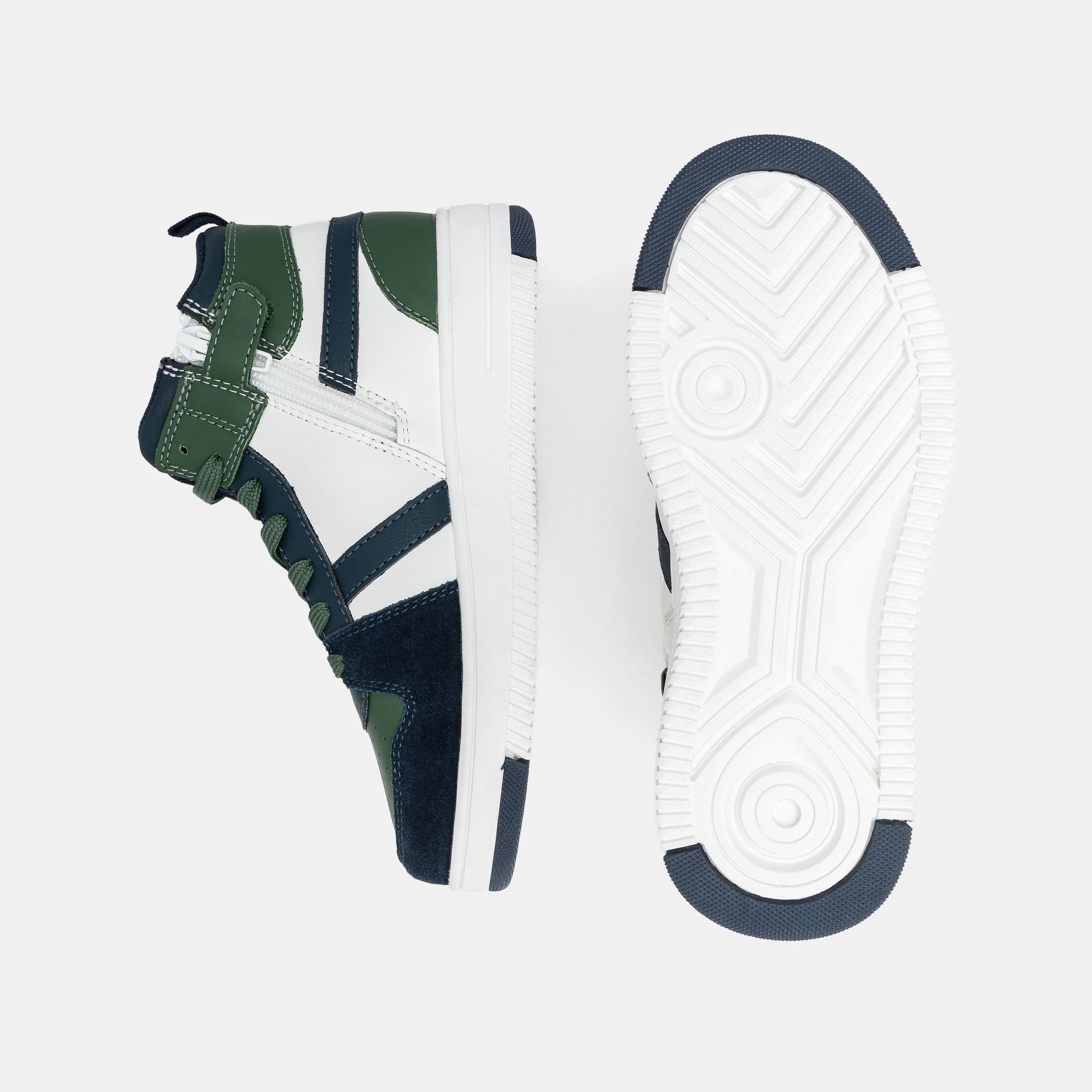 Giày sneaker xanh cao cổ