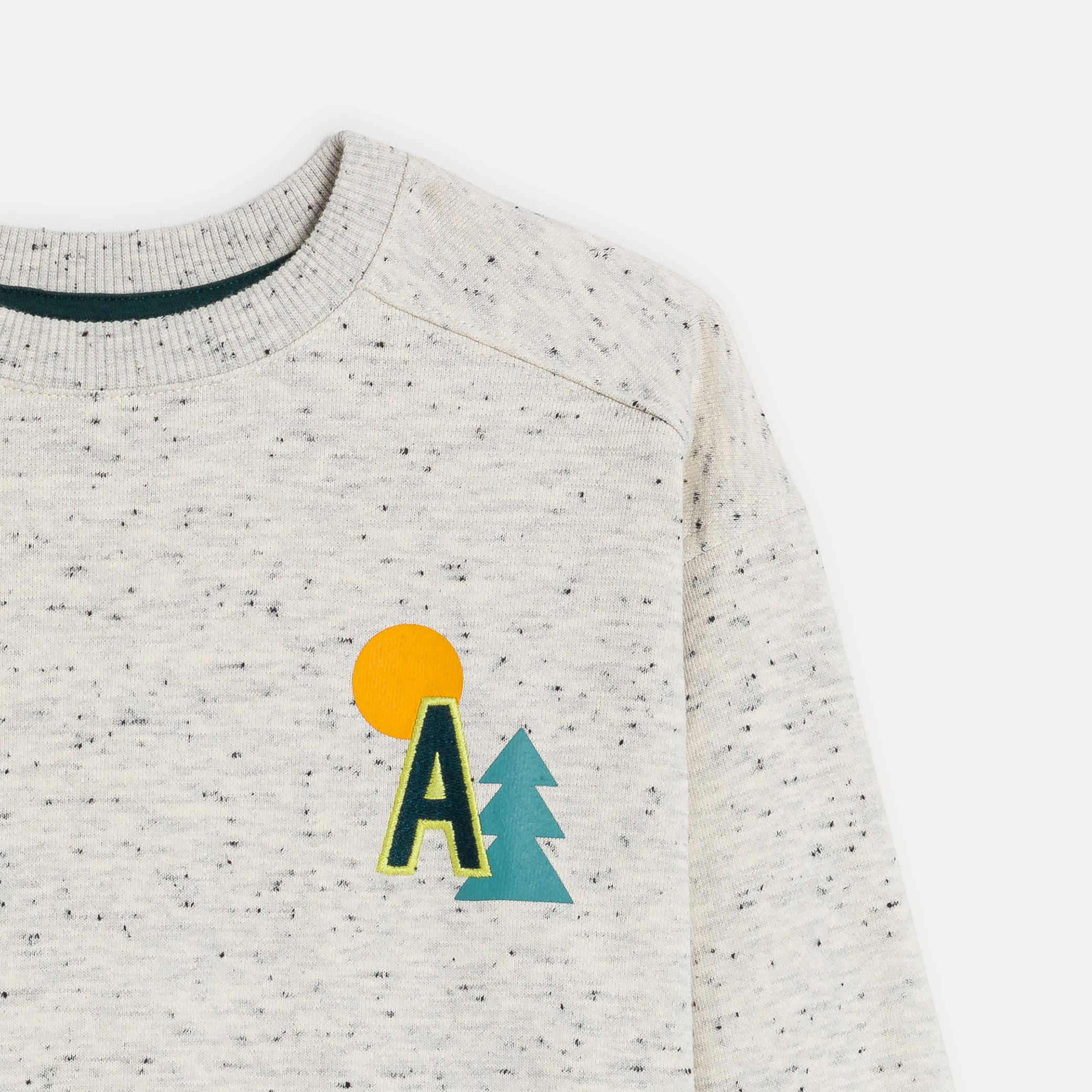 Áo hoodie be pha sợi