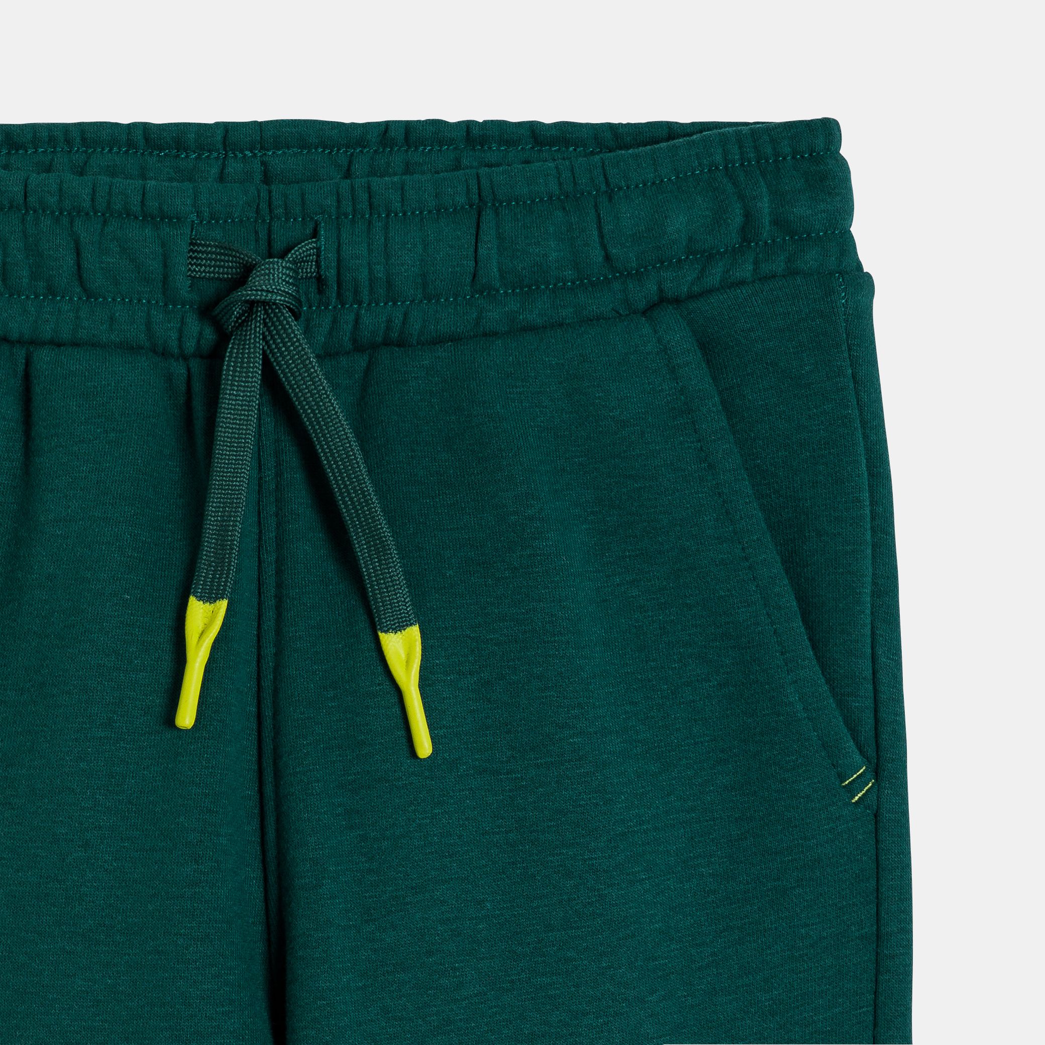 Quần jogger xanh in slogan