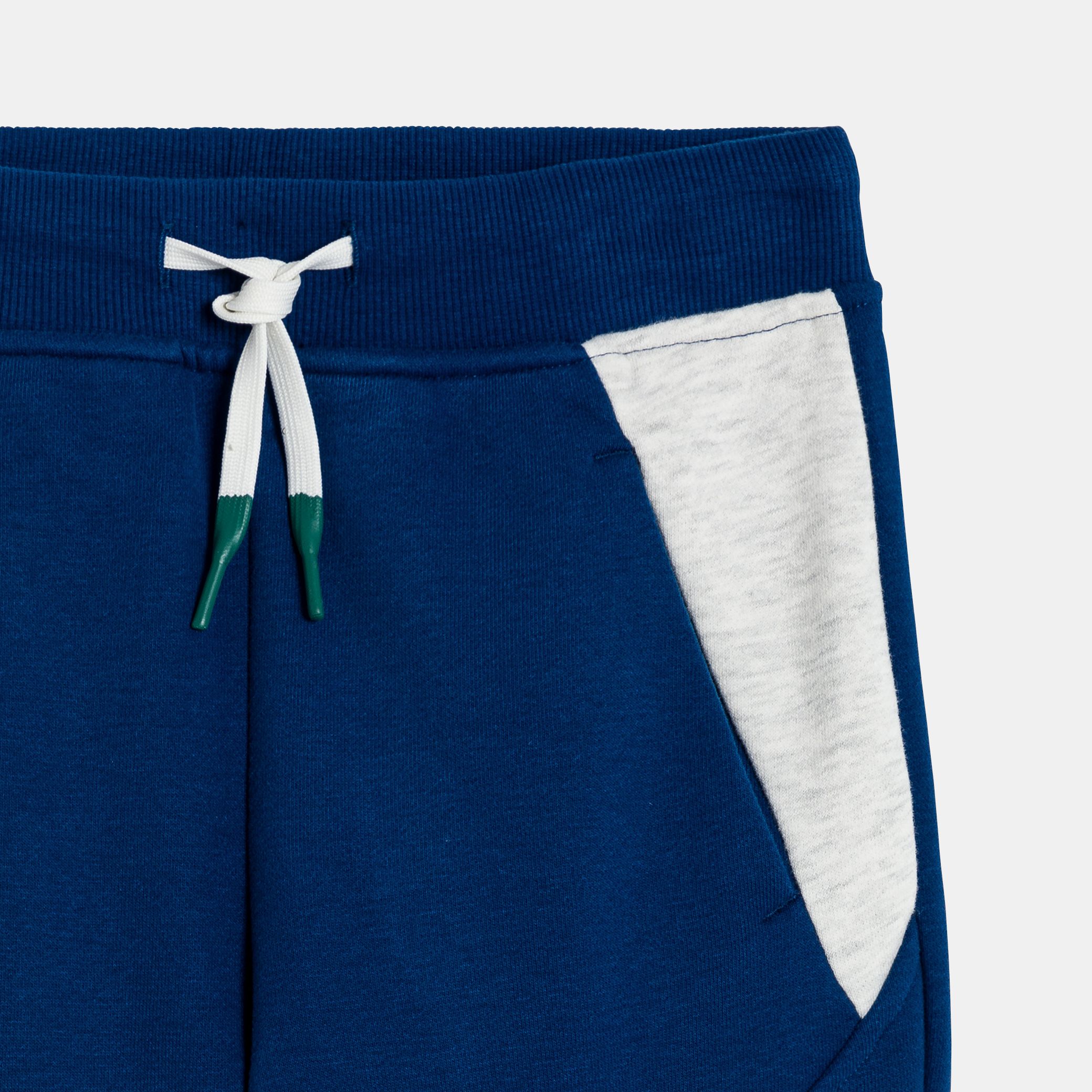 Quần jogger xanh in slogan