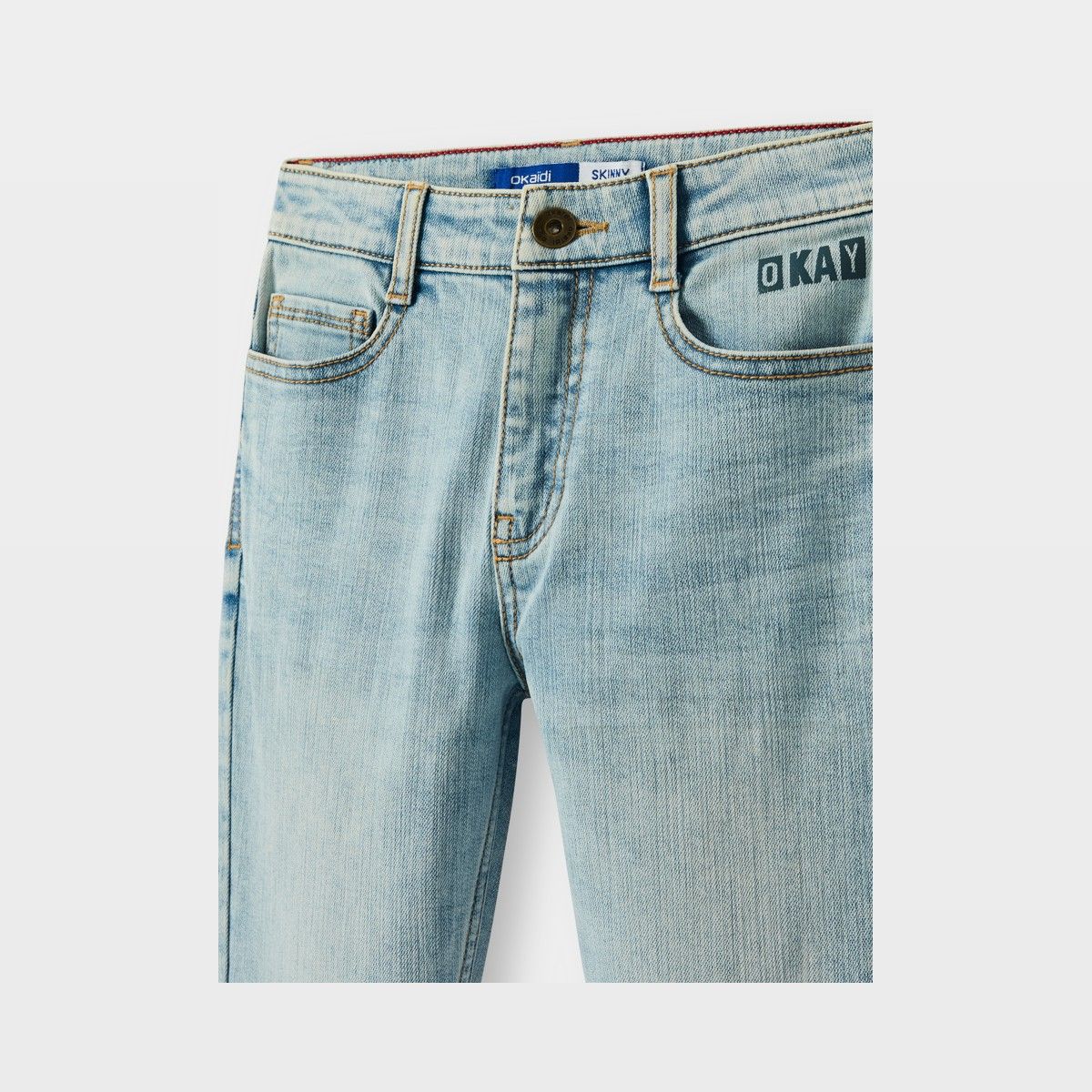 Quần skinny jeans xanh