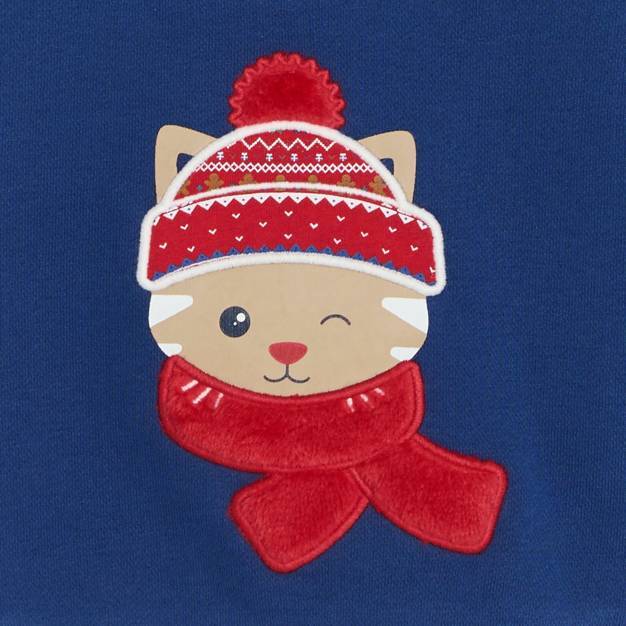 Áo sweatshirt nỉ họa tiết
