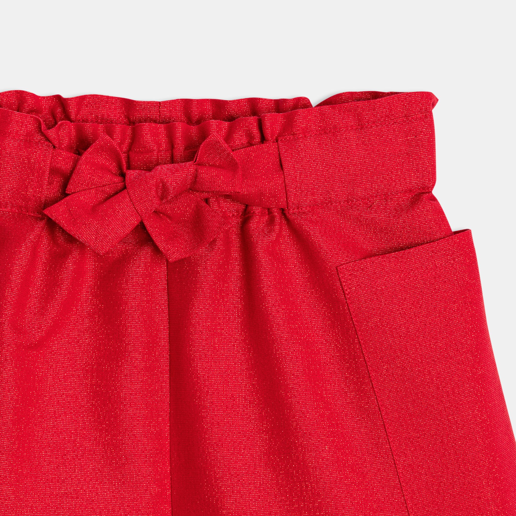 Quần short cạp cao cho bé gái