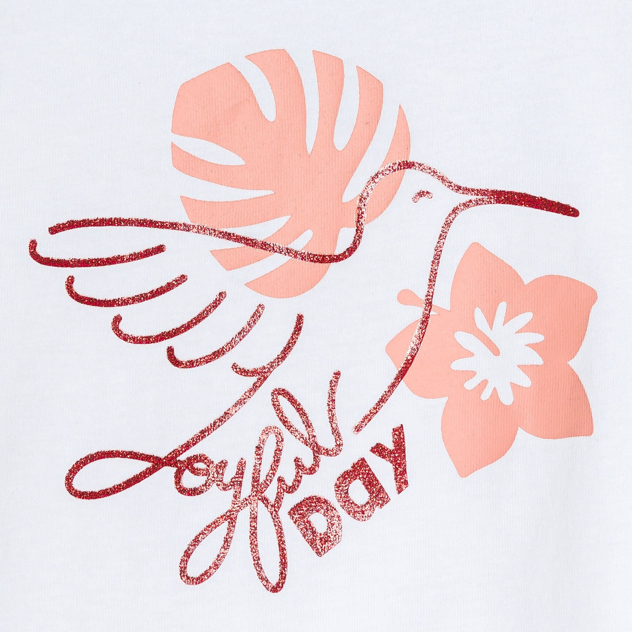 Áo thun ngắn tay bèo nhún cho bé gái