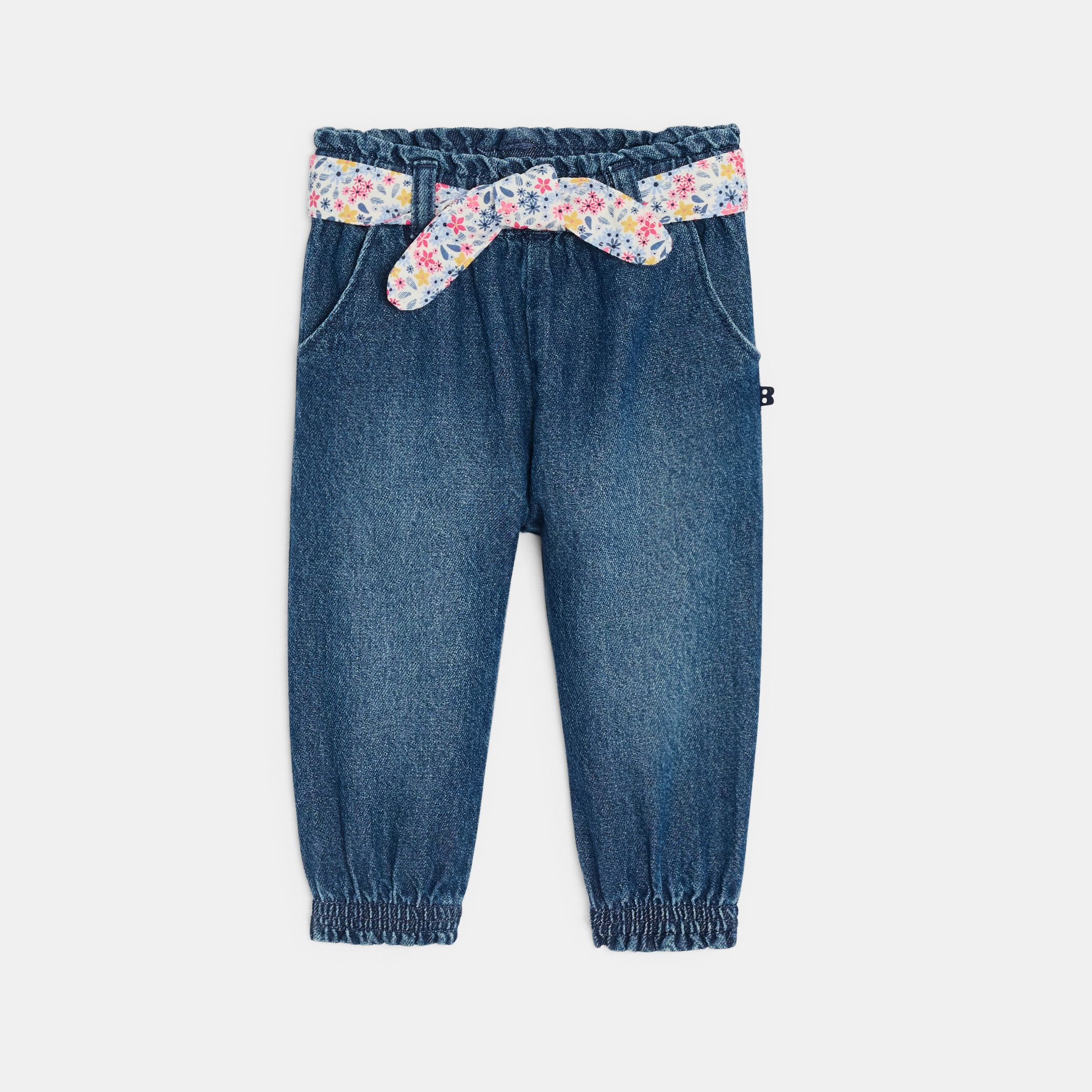 Quần denim kèm thắt lưng cho bé gái