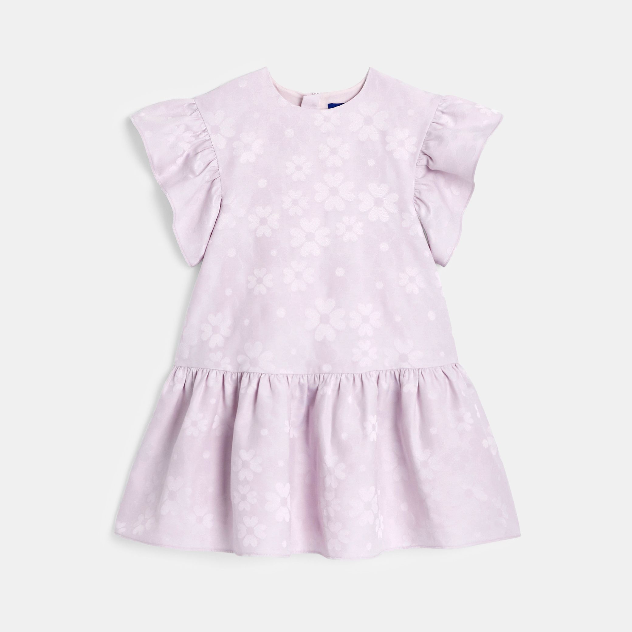 Đầm jacquard họa tiết cho bé gái
