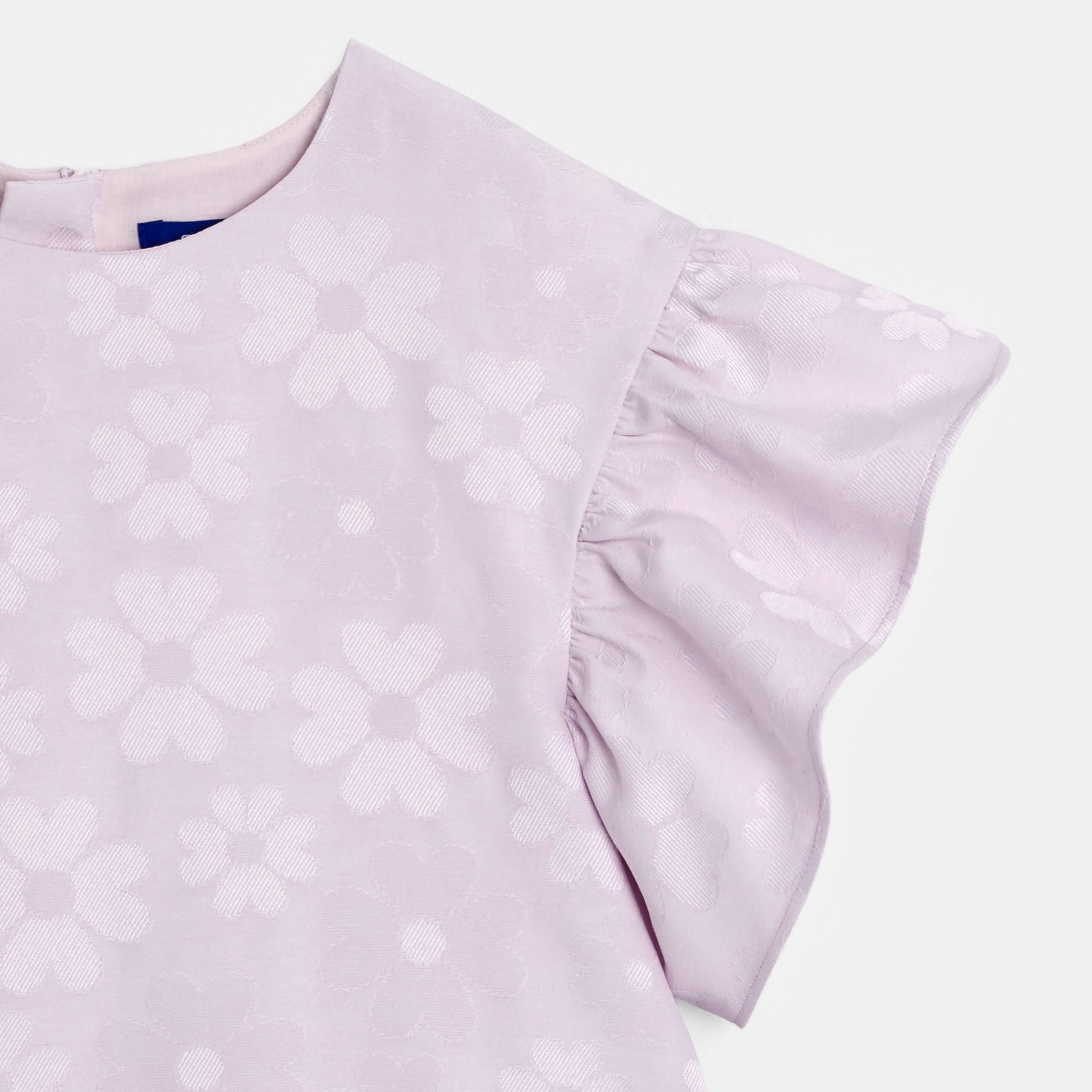 Đầm jacquard họa tiết cho bé gái