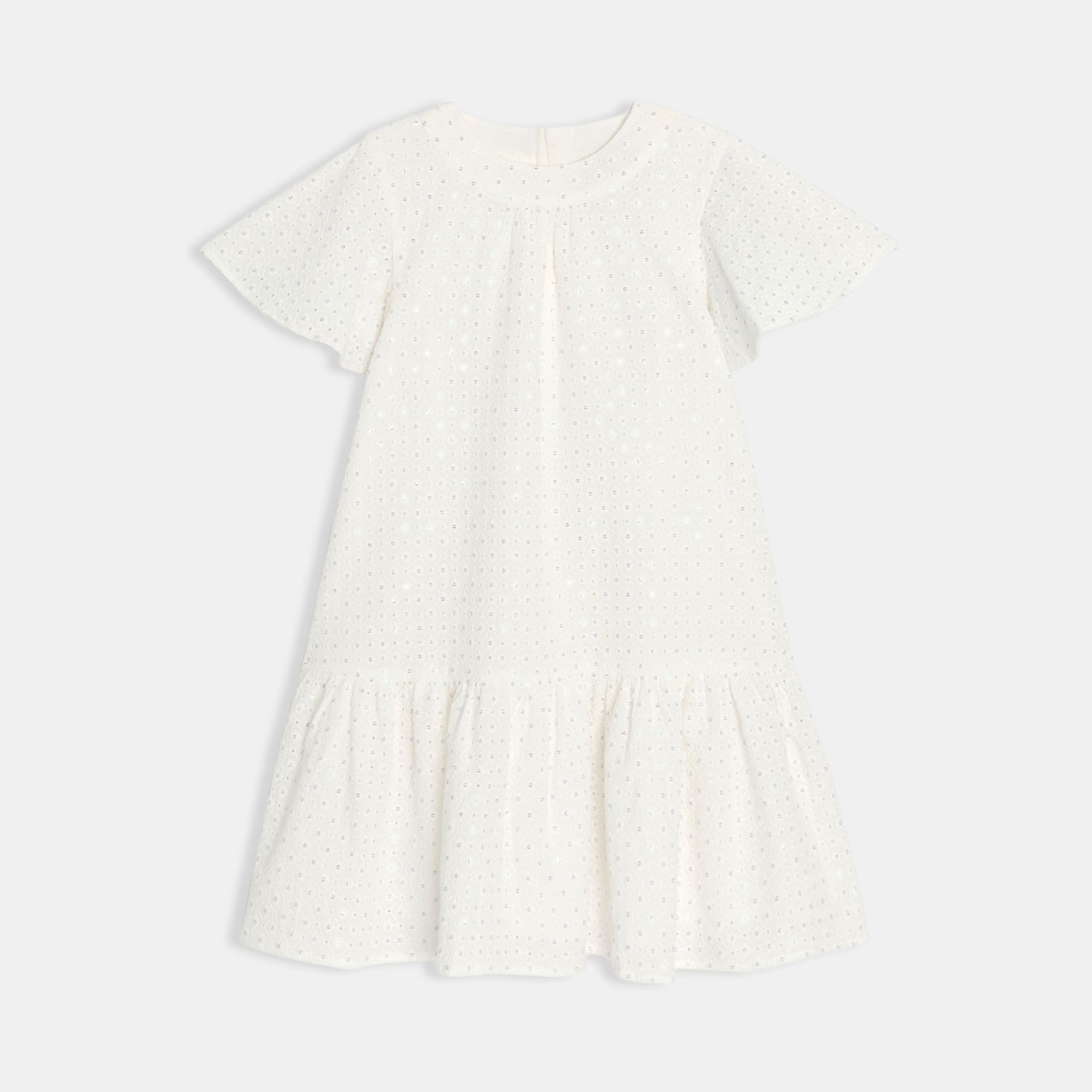 Váy xếp tầng đính sequin cho bé gái